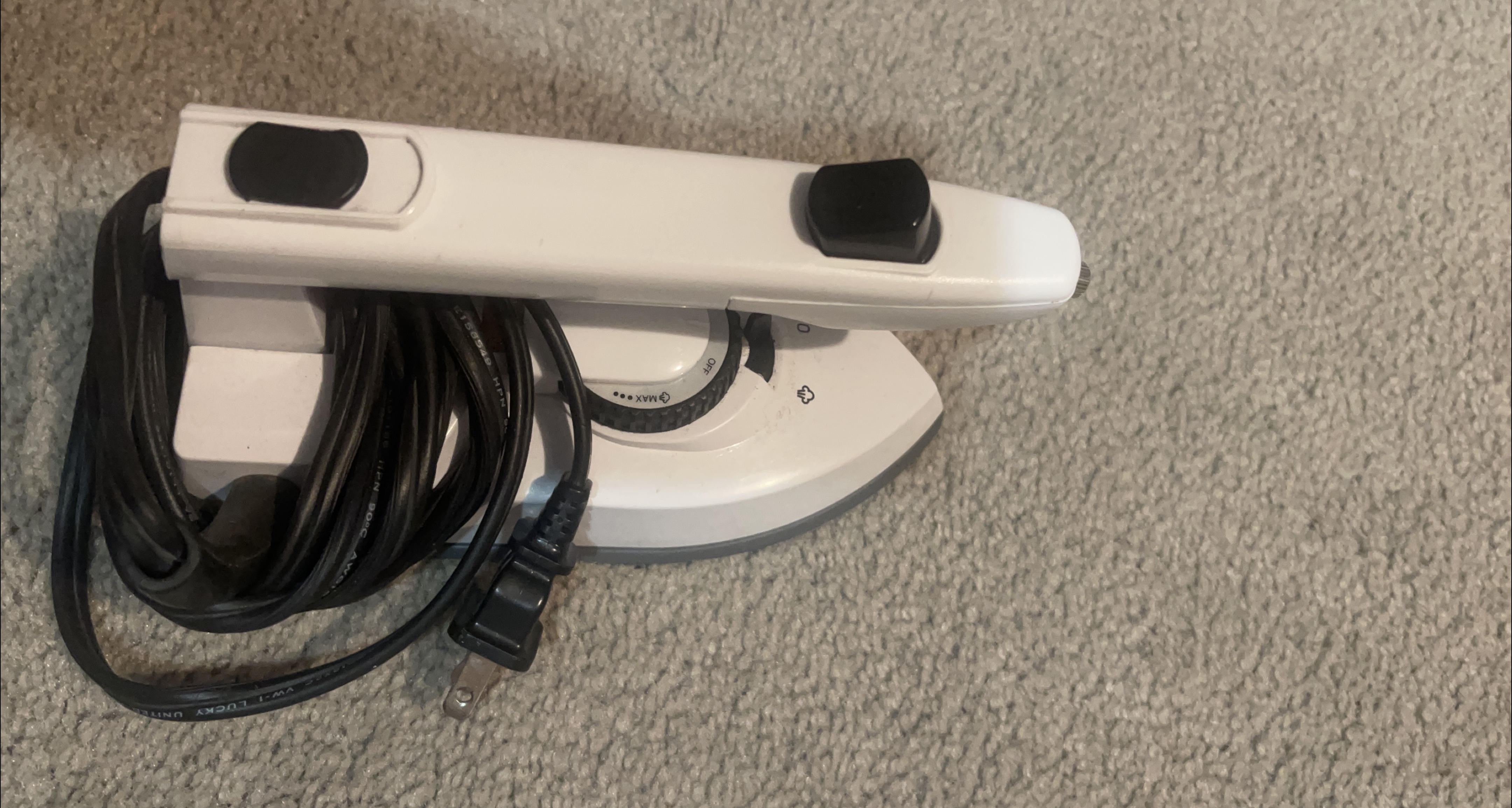White Travel Iron thumbnail