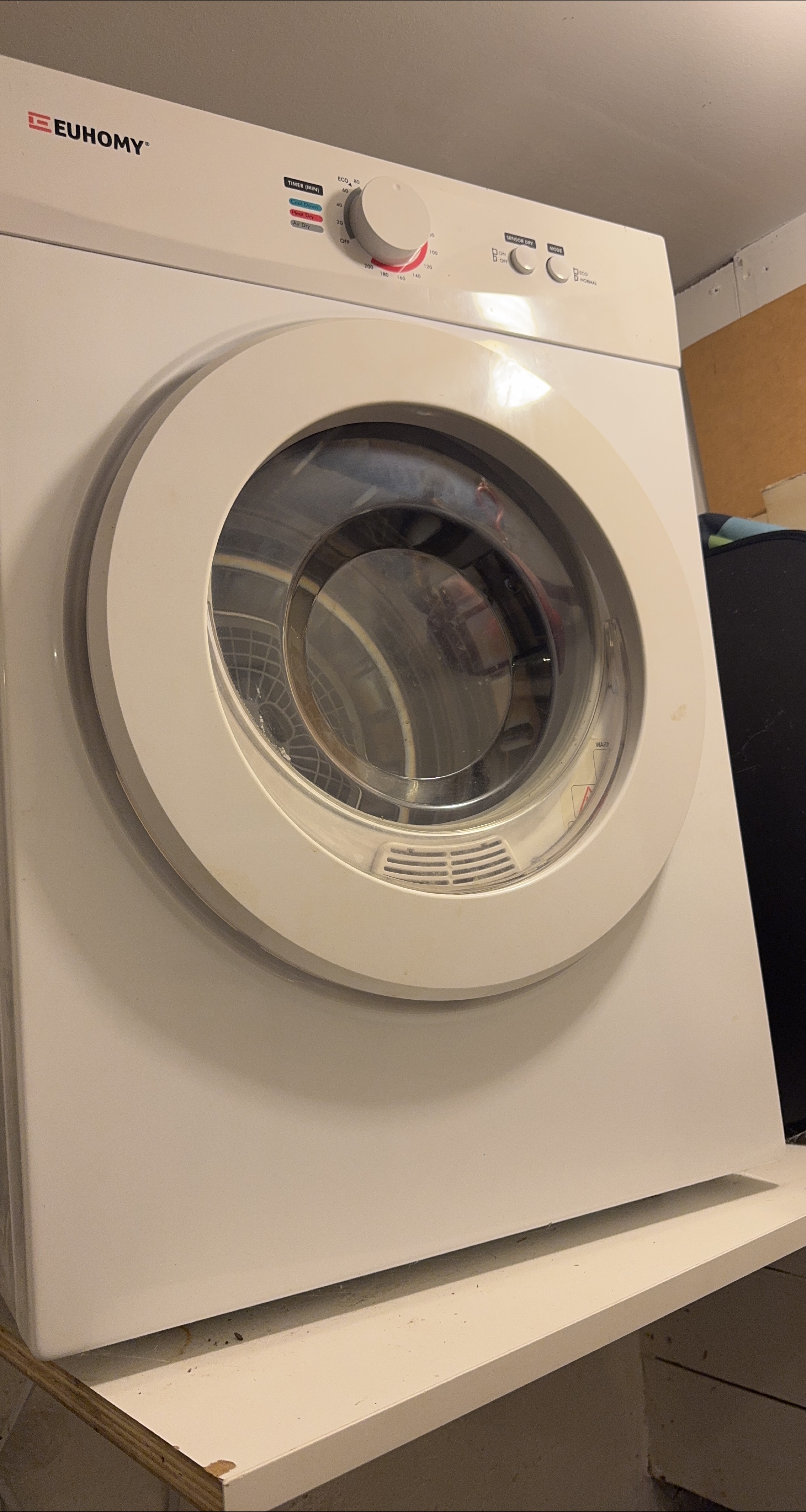 EUHOMY Compact Clothes Dryer - White