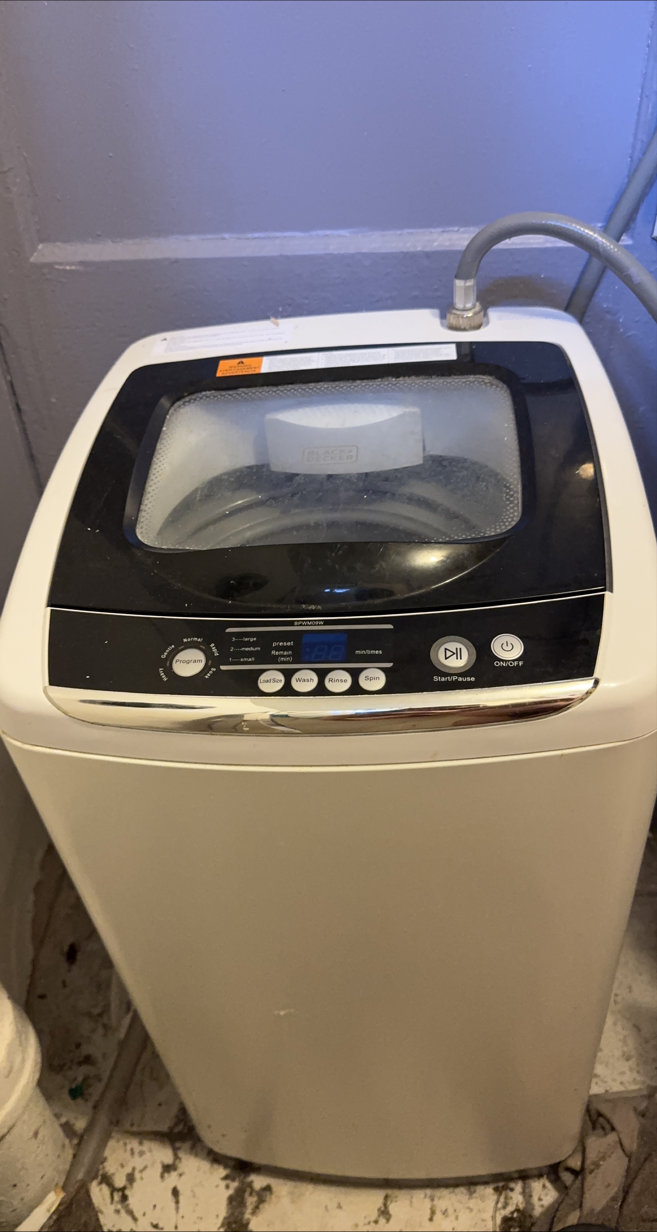 Black+Decker Portable Washer BPWM09W