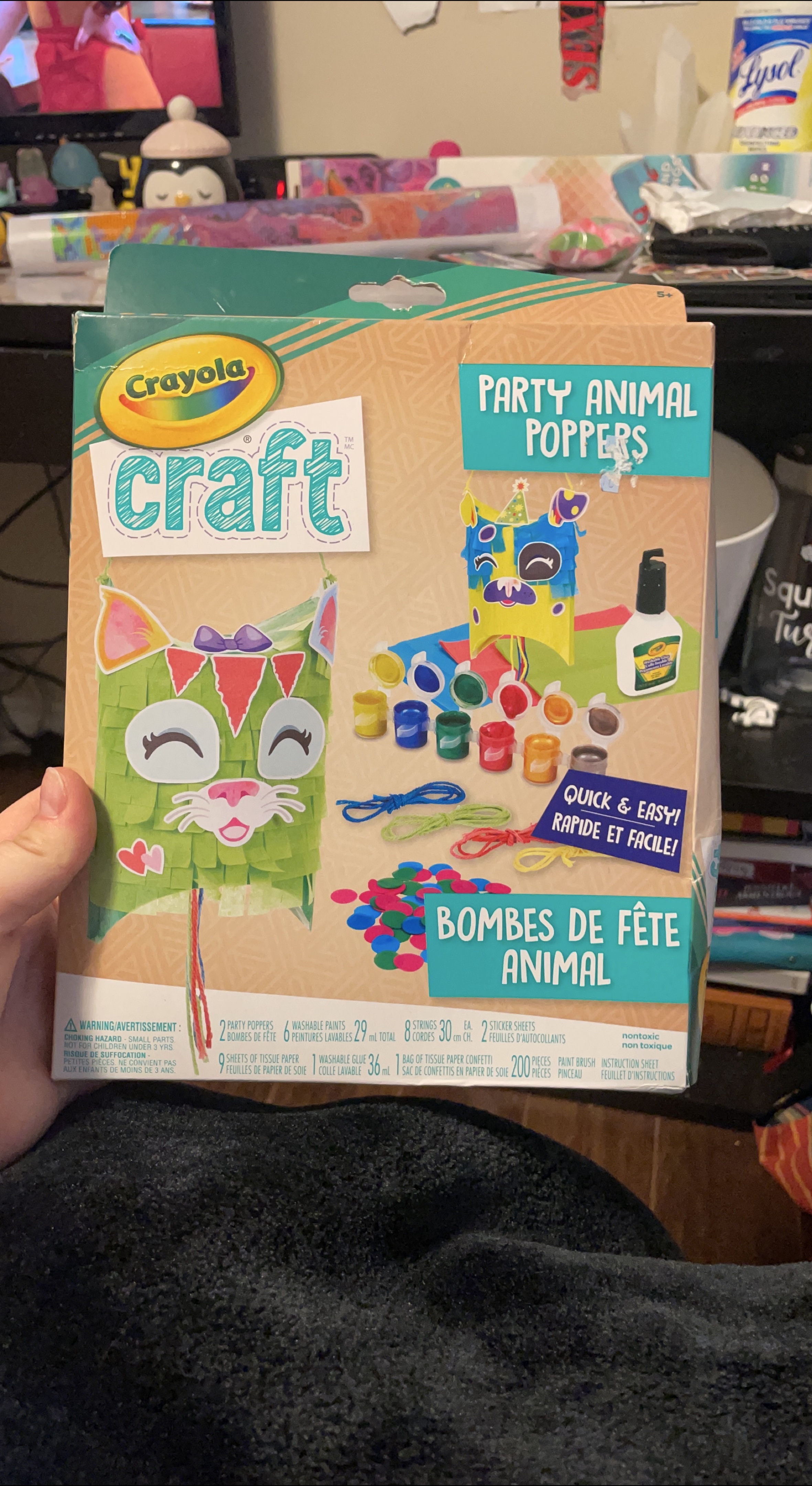 Crayola Craft Party Animal Poppers - New! thumbnail