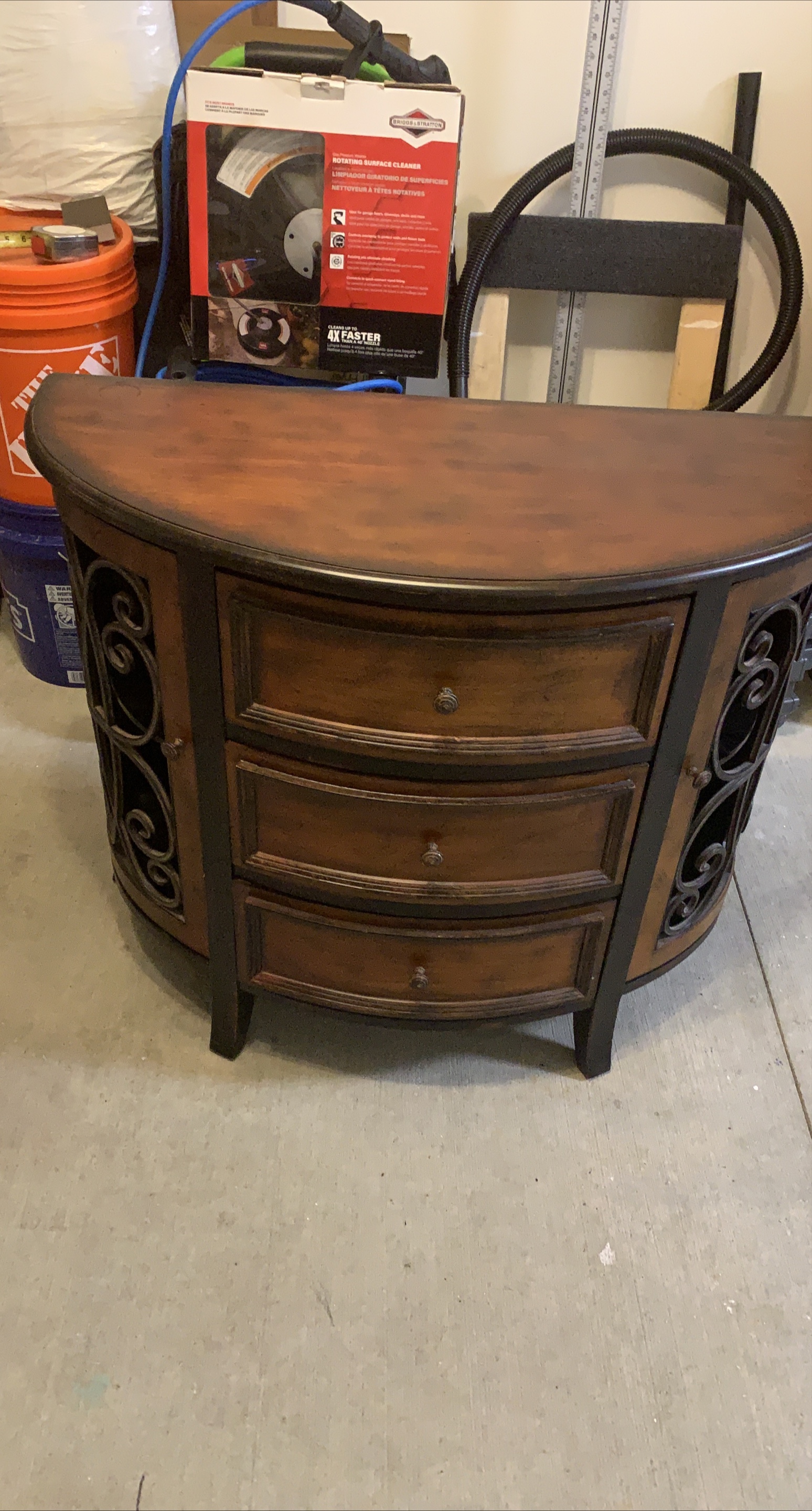 Wood Entryway Console Table