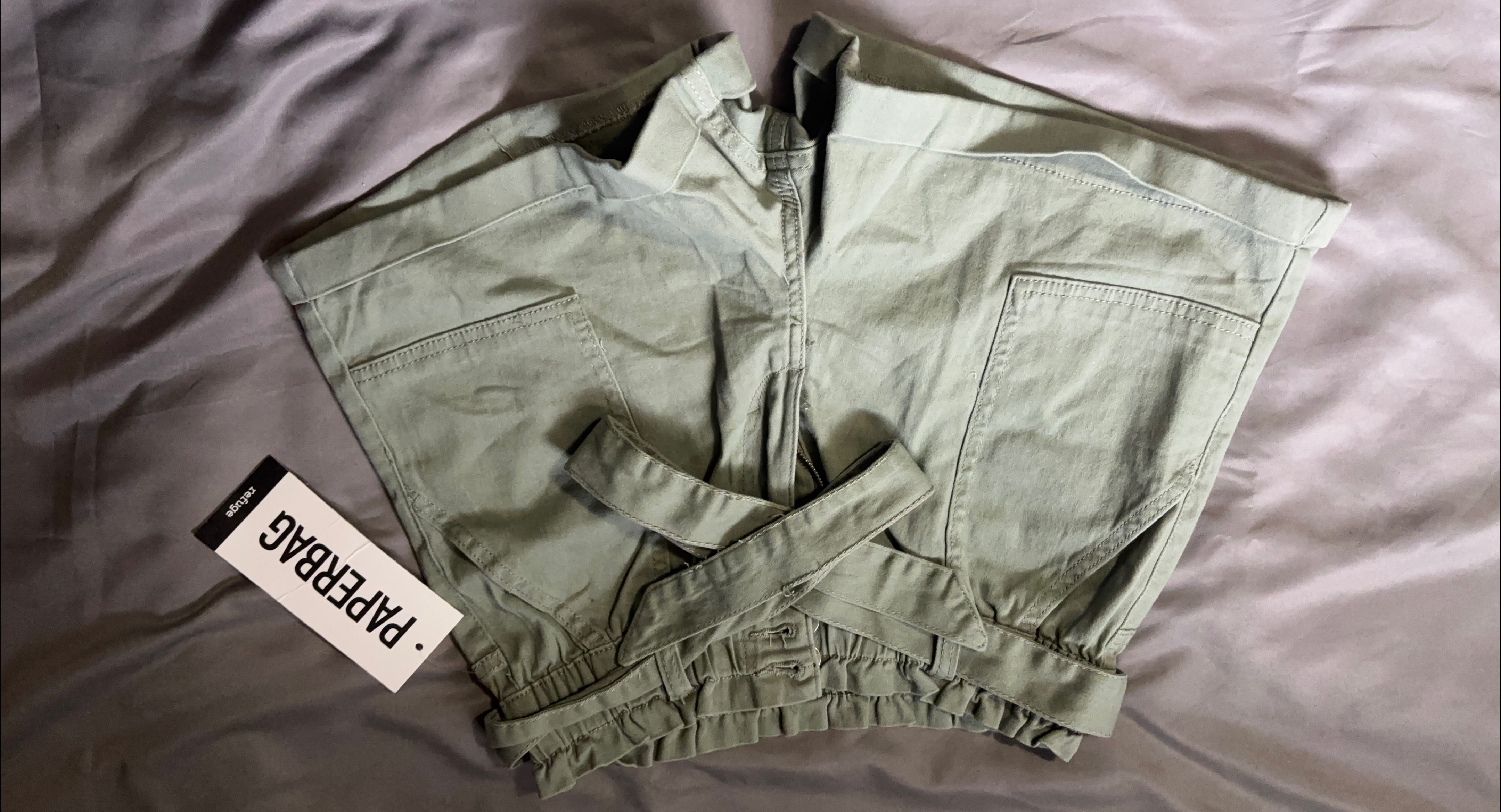 Refuge Olive Green Shorts - Size S thumbnail