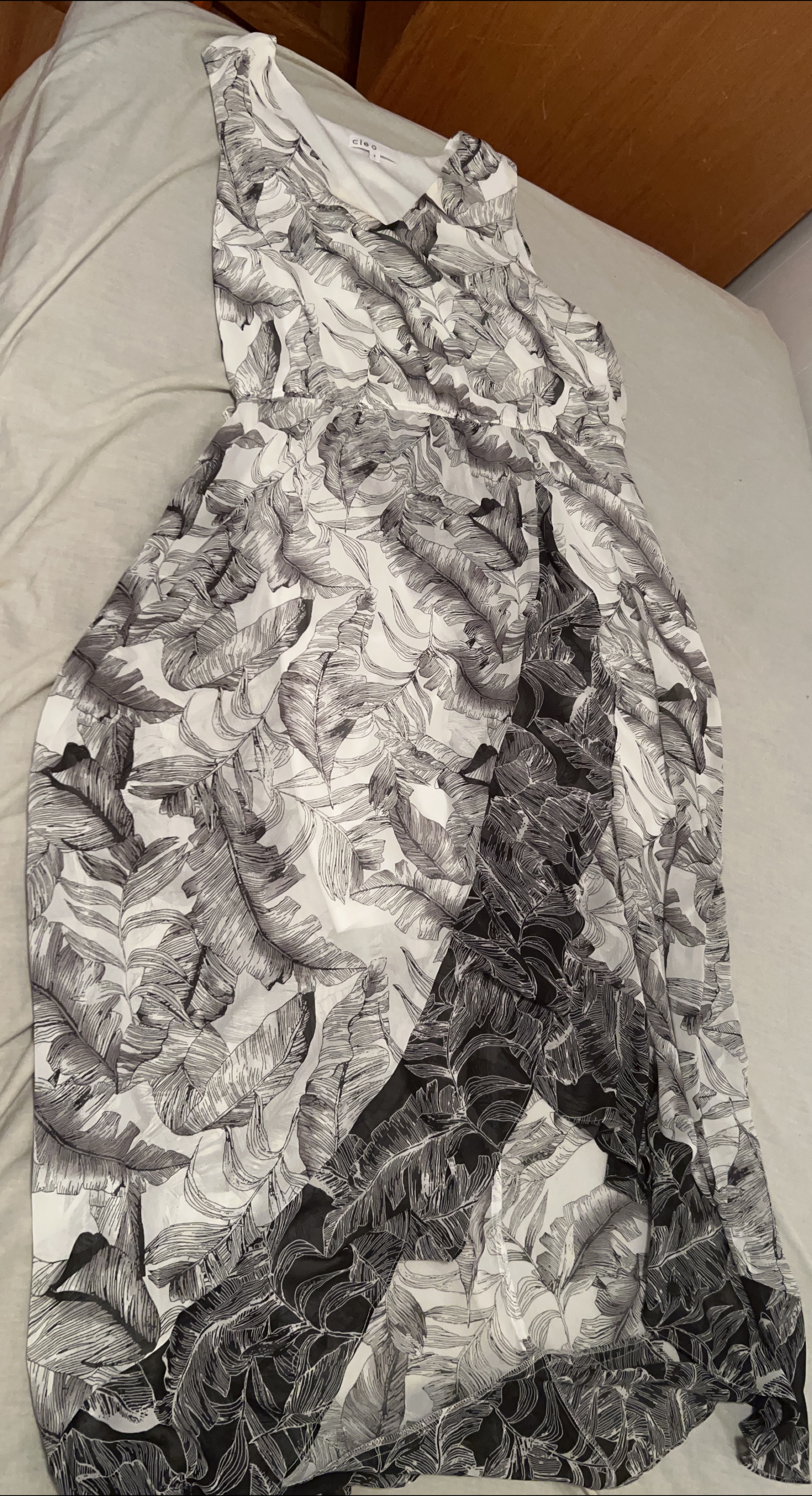 Cielo Black & White Maxi Dress - Size S thumbnail