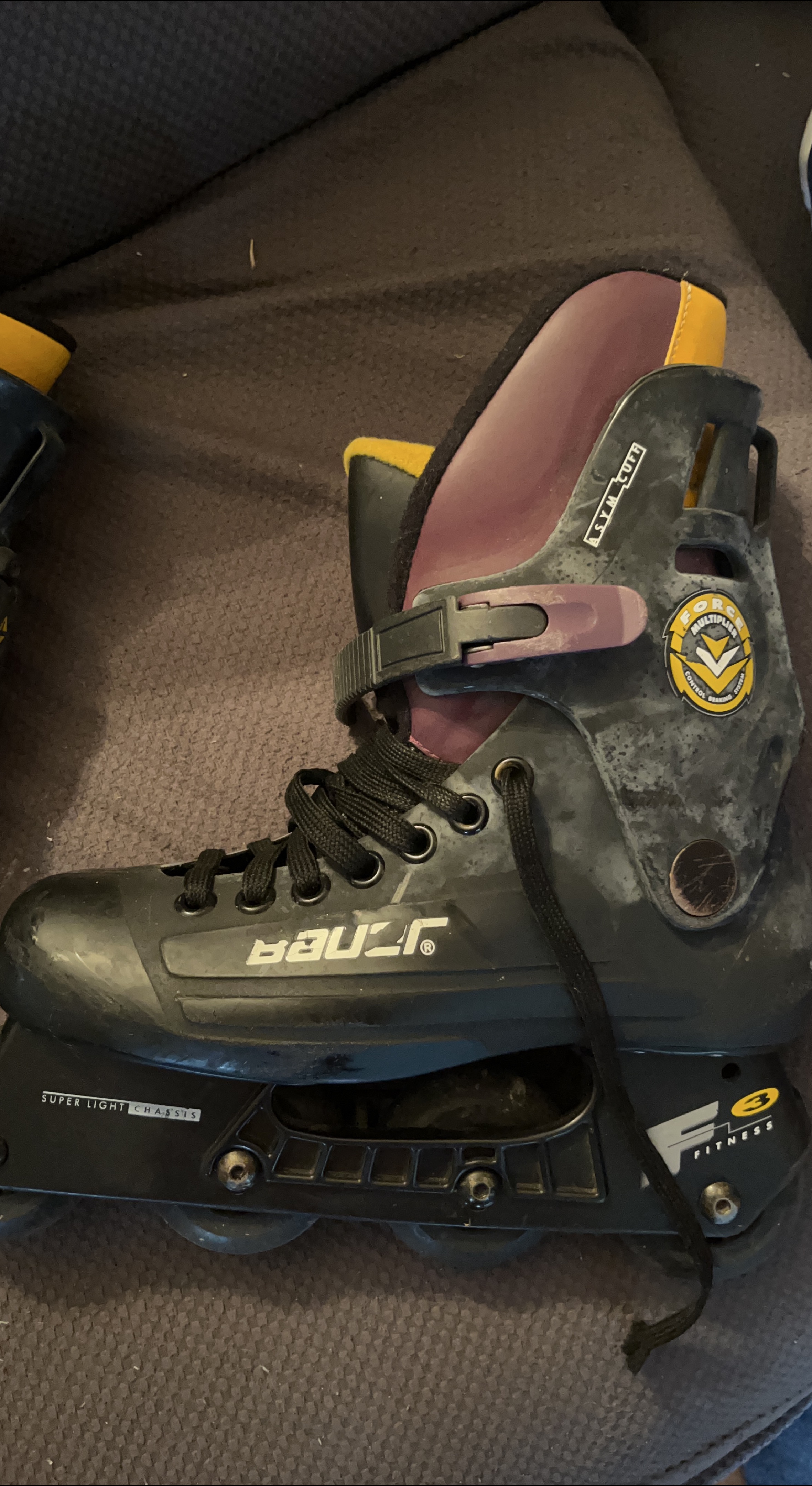 Bauer F3 Fitness Inline Skates Size 8 thumbnail