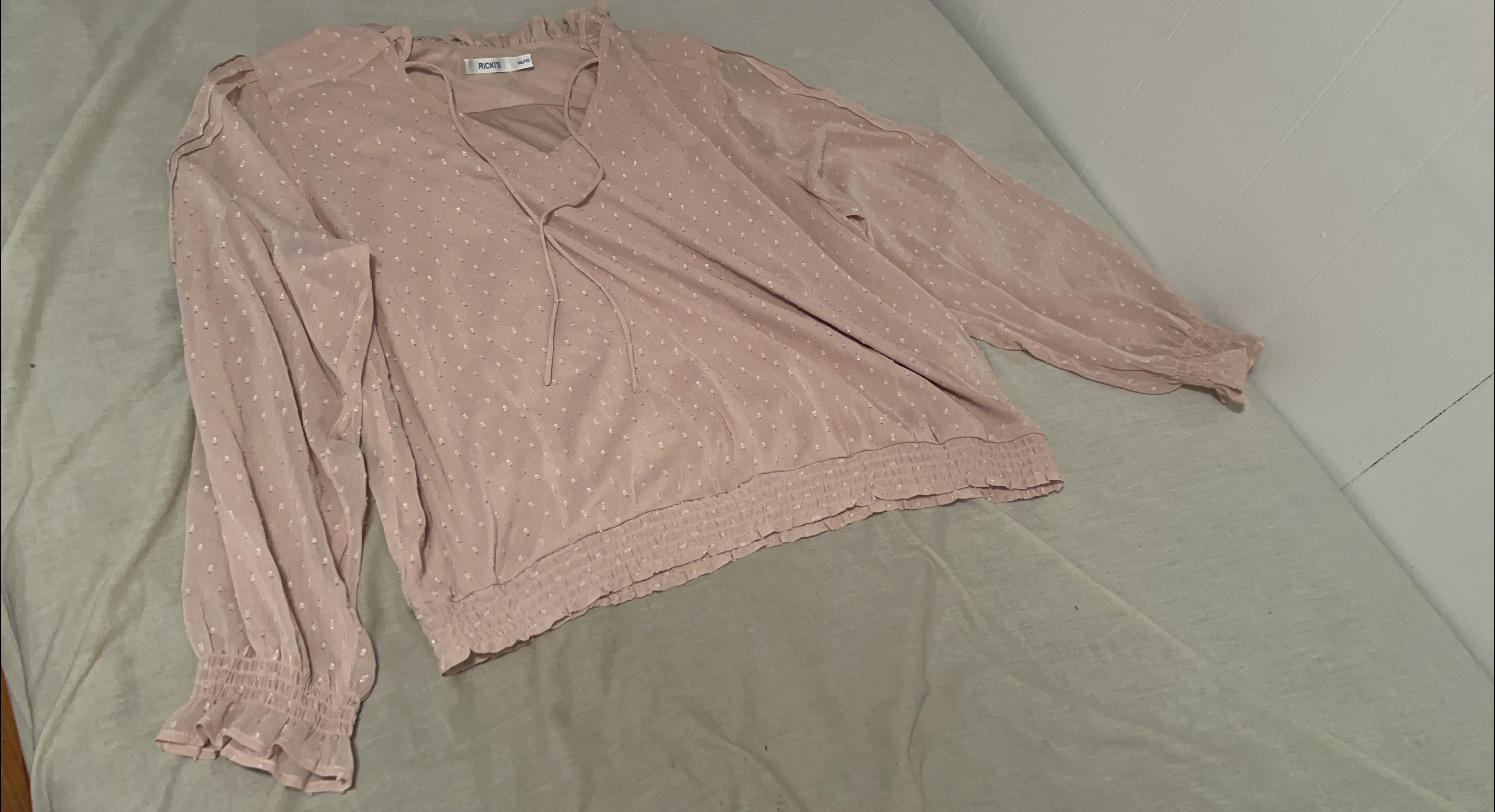 Rickis Pink Blouse - Size Small thumbnail