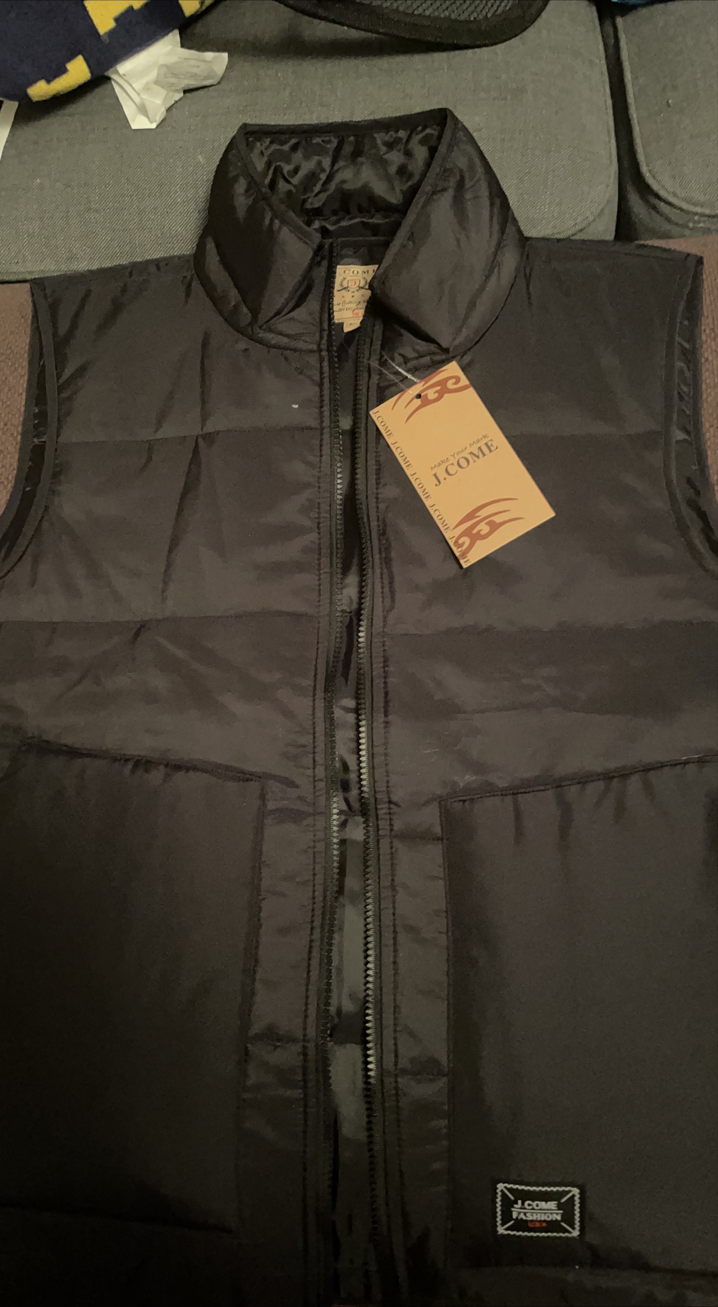 J.Come Black Puffer Vest - New with Tags thumbnail