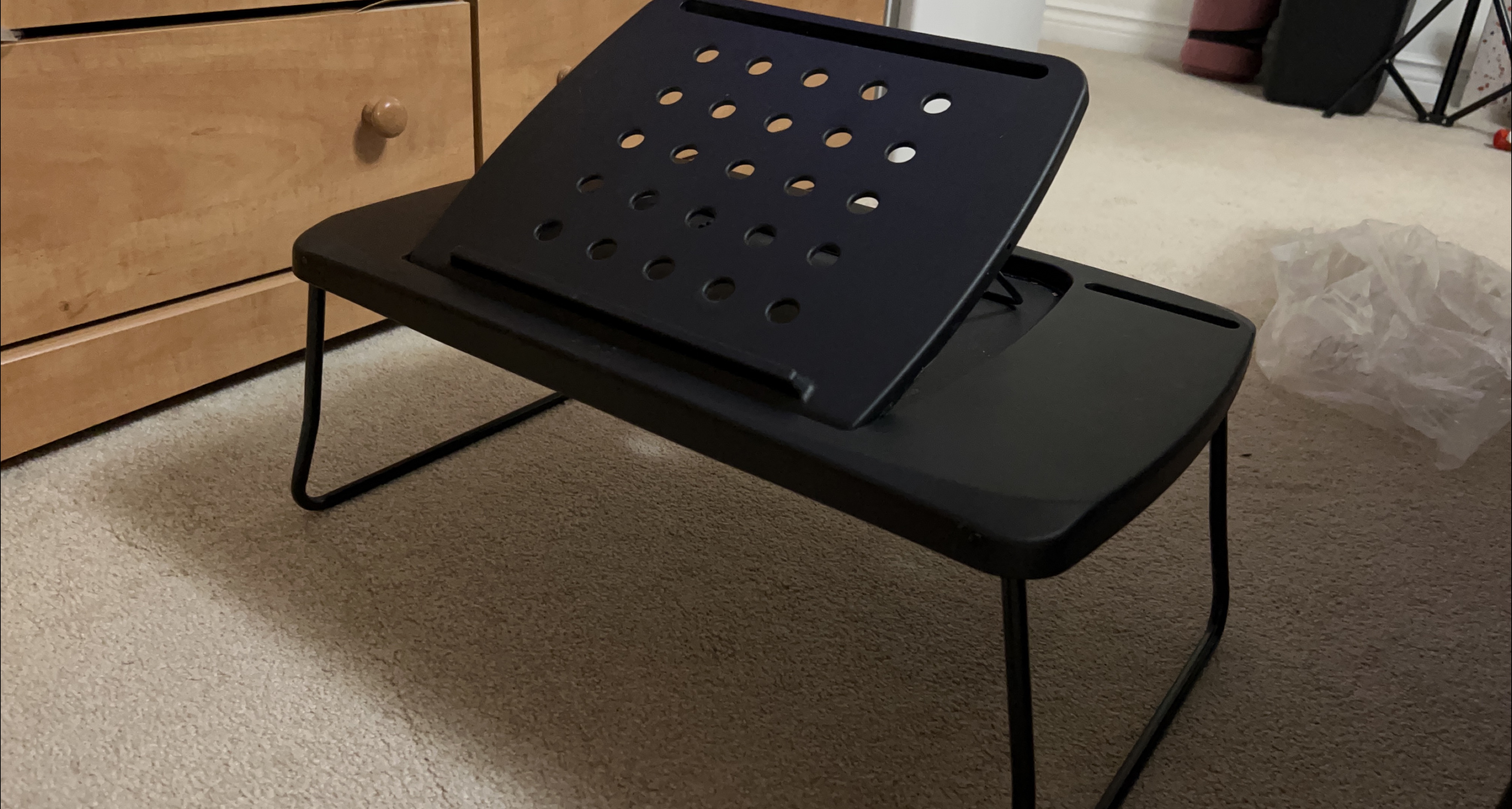 Black Laptop Bed Desk Table thumbnail