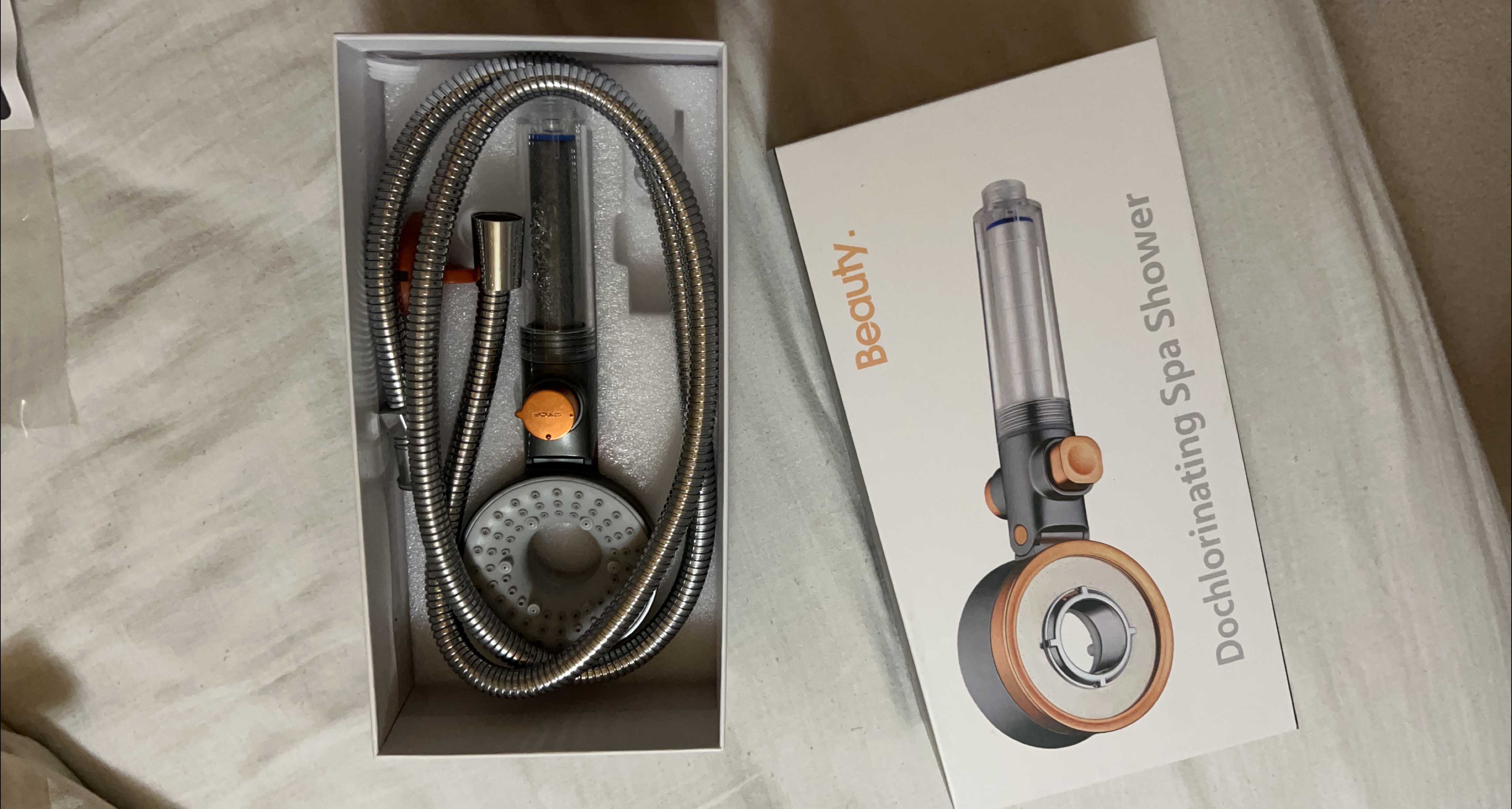 Beauty Dochlorinating Spa Shower Head - New in Box thumbnail