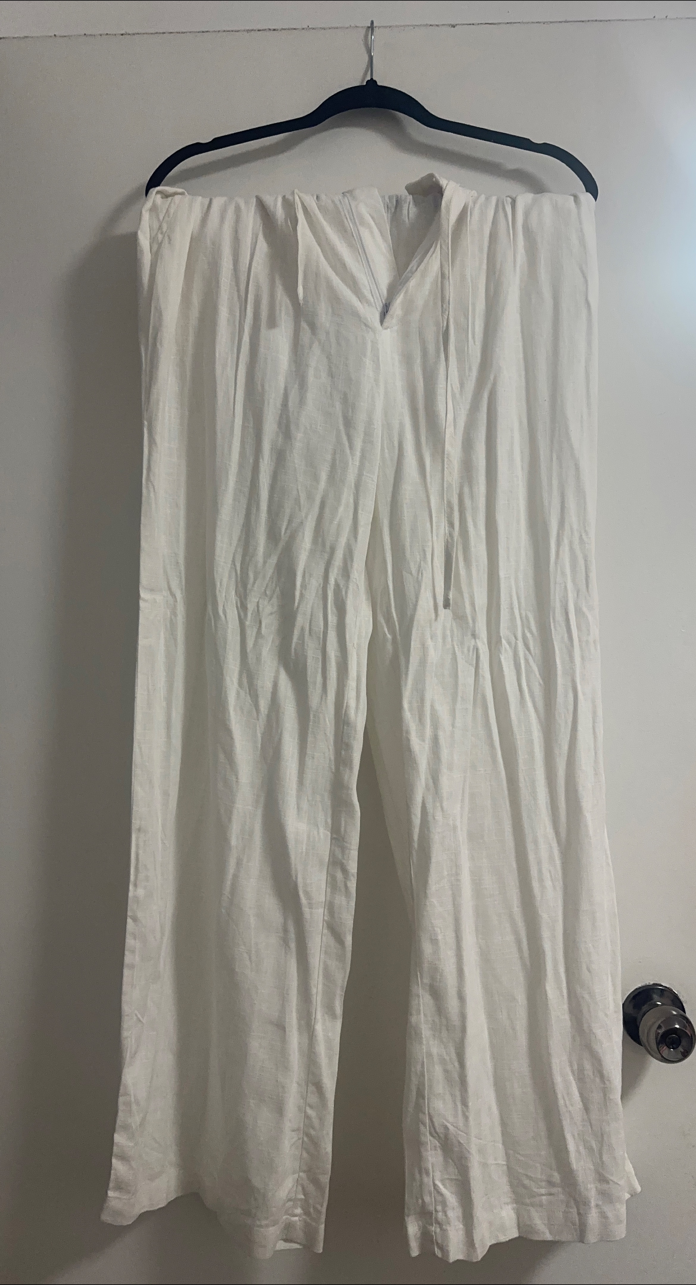Thread Supply White Linen Pants - Size Medium