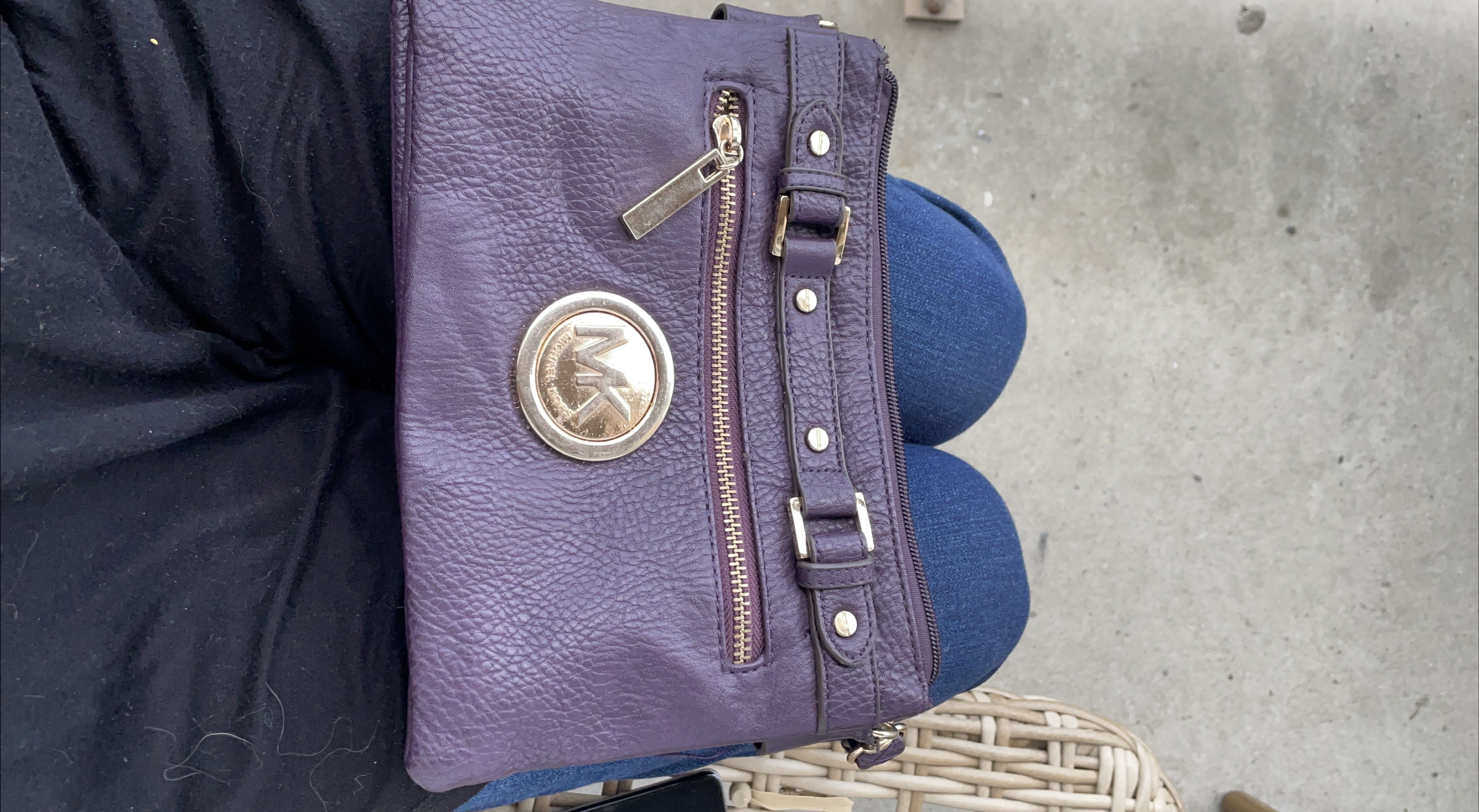 Michael Kors Purple Crossbody Bag thumbnail