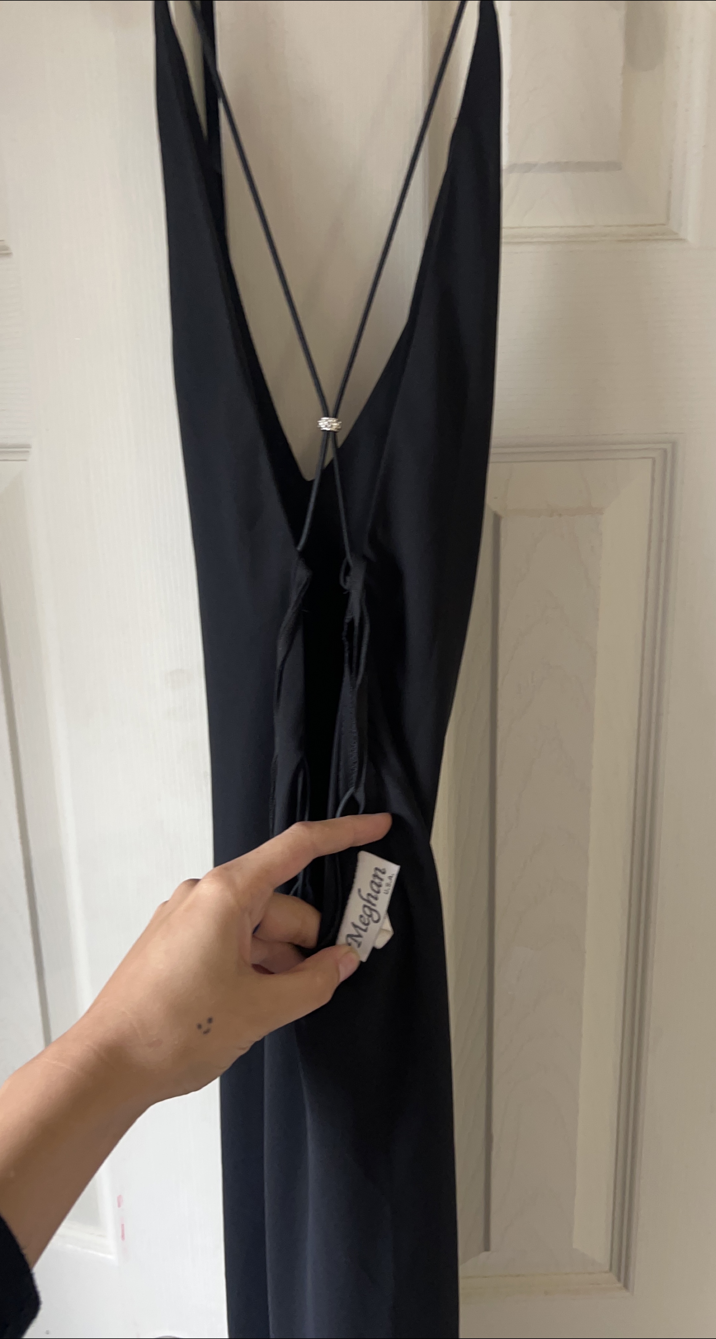 Meghan Fabulous Black Maxi Dress thumbnail
