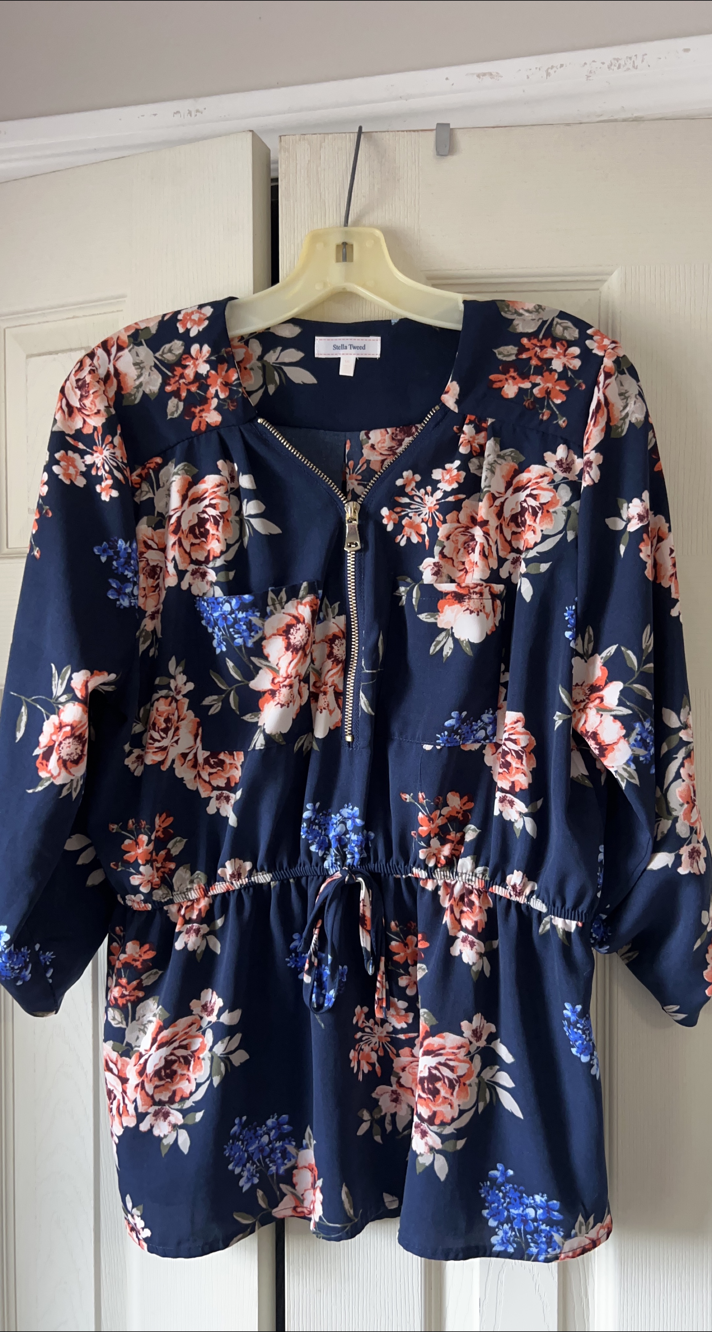 Style & Co Floral Blouse, Size Small thumbnail