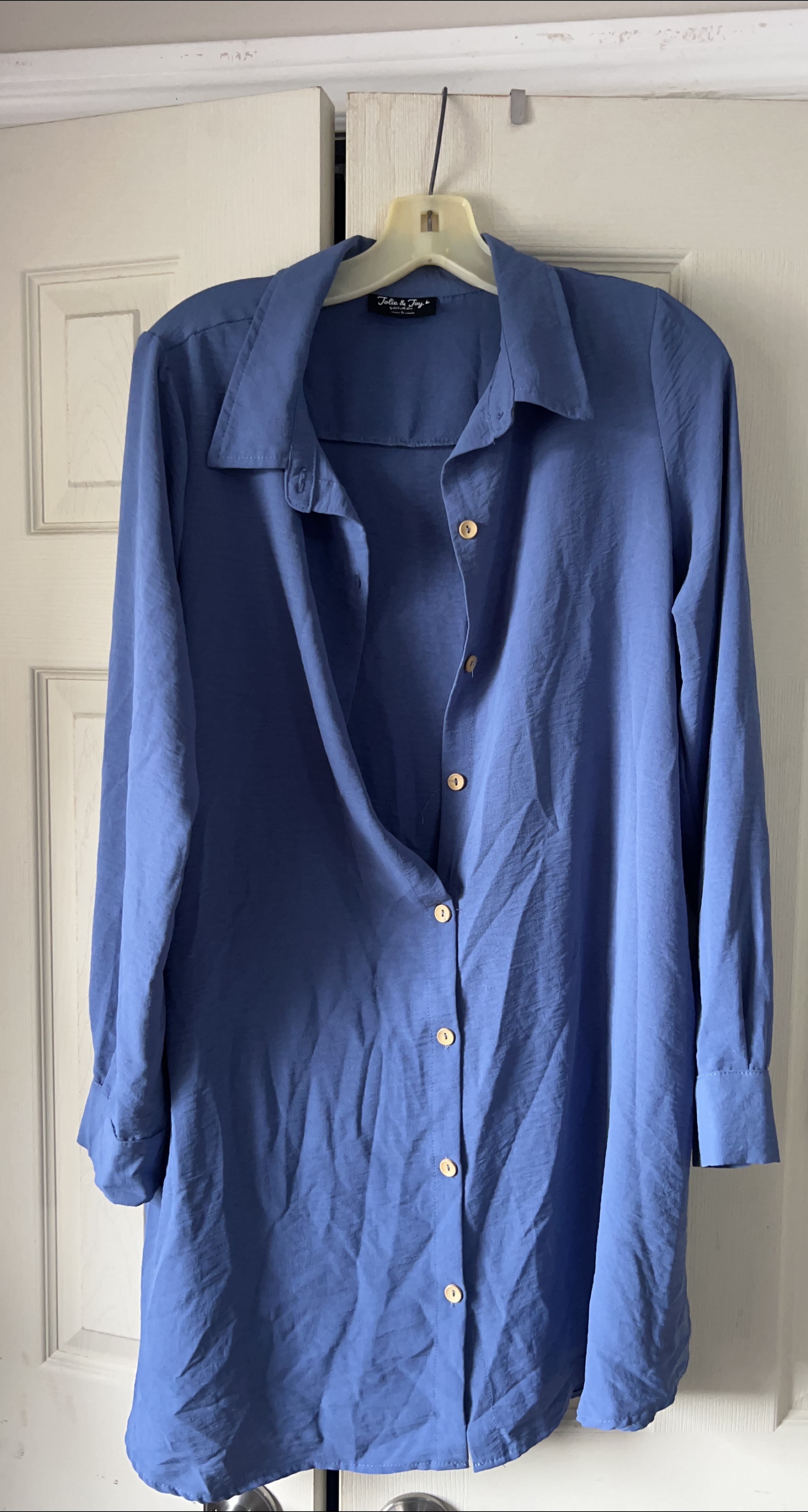 jolie and joy Blue Button-Down Shirt thumbnail