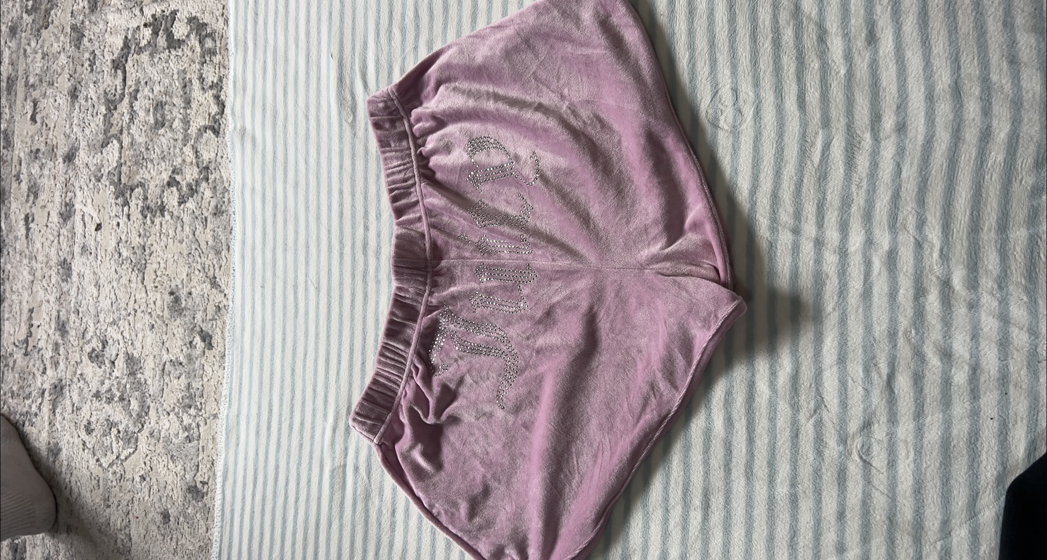 Juicy Couture Pink Velour Shorts thumbnail