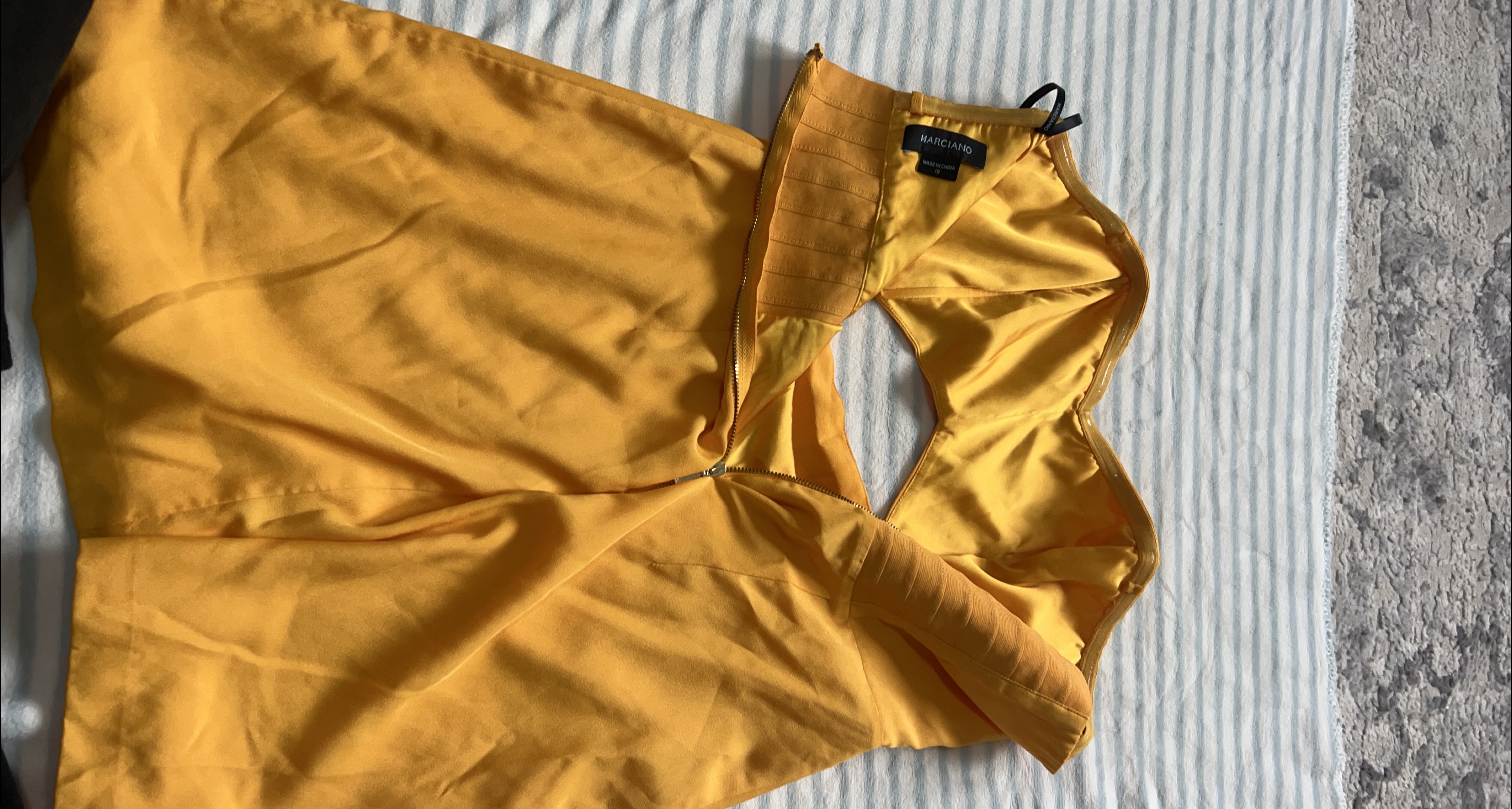 Marciano Yellow Mini Dress - Size Small thumbnail