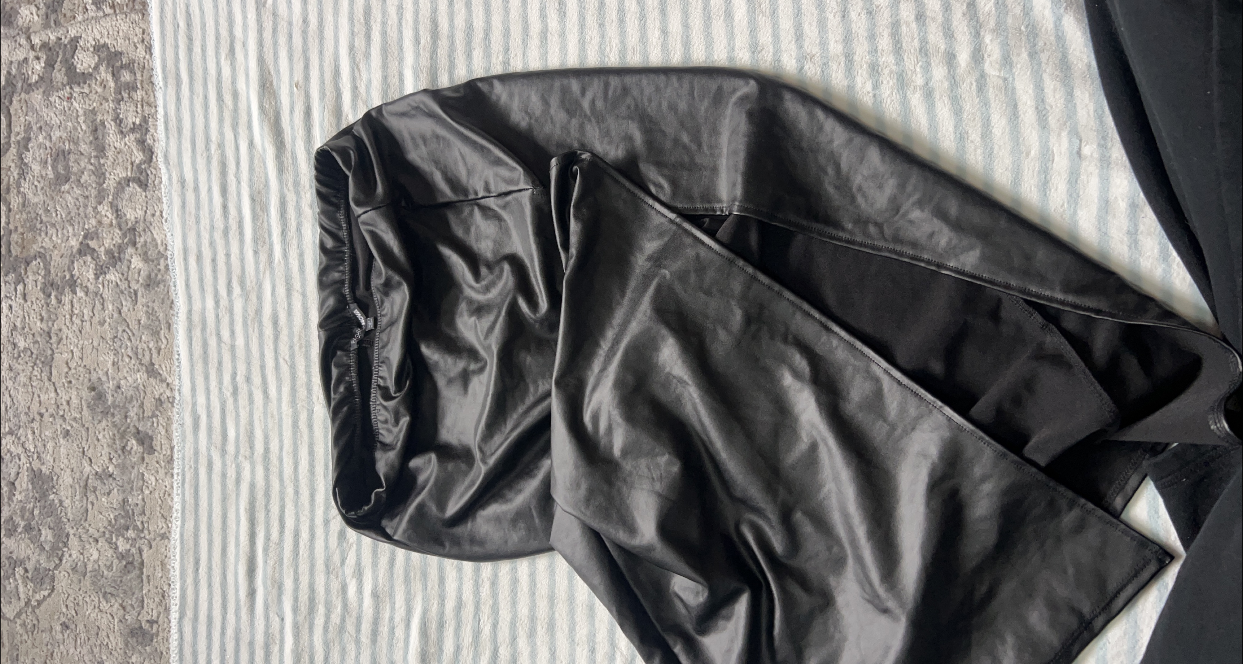 Black Faux Leather Skirt thumbnail