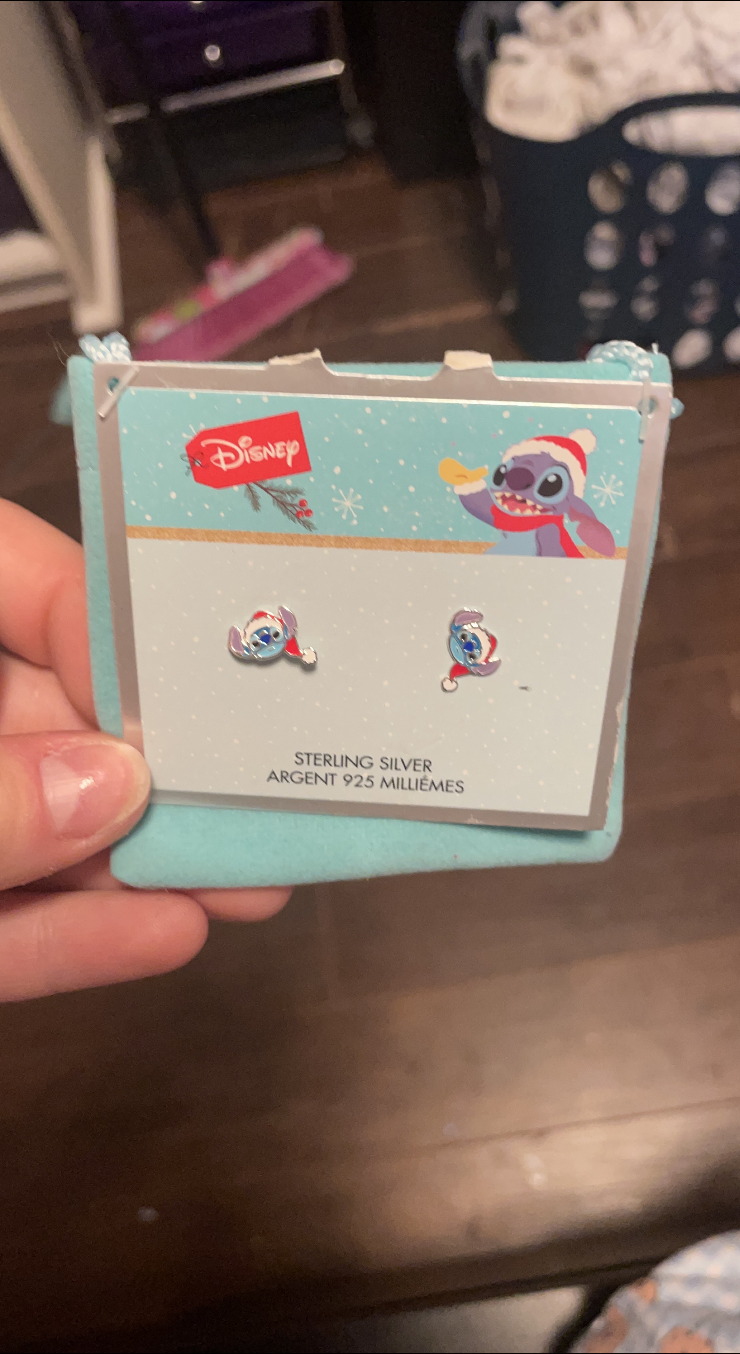 Disney Stitch Sterling Silver Earrings - New thumbnail