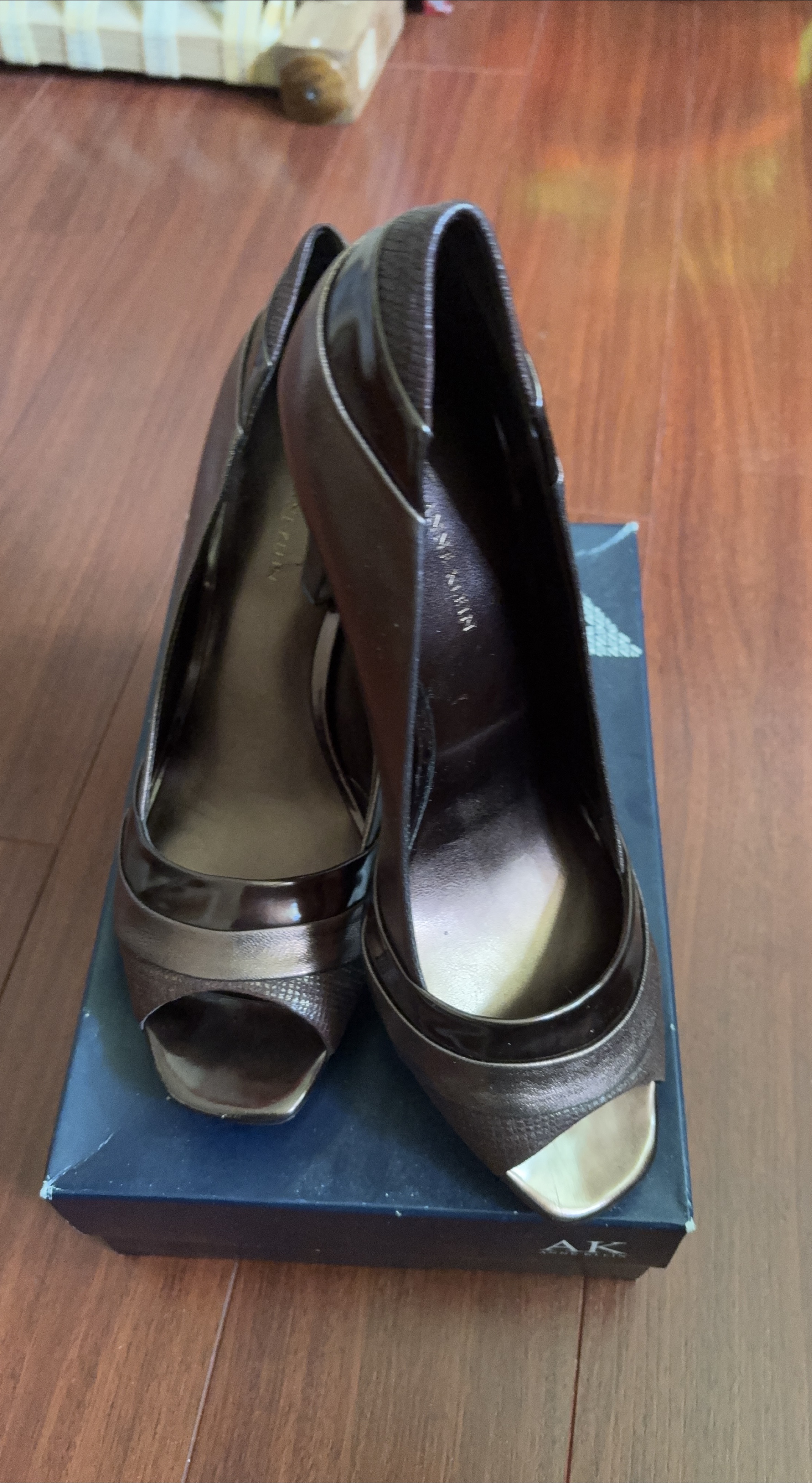 Anne Klein Bronze Heels thumbnail