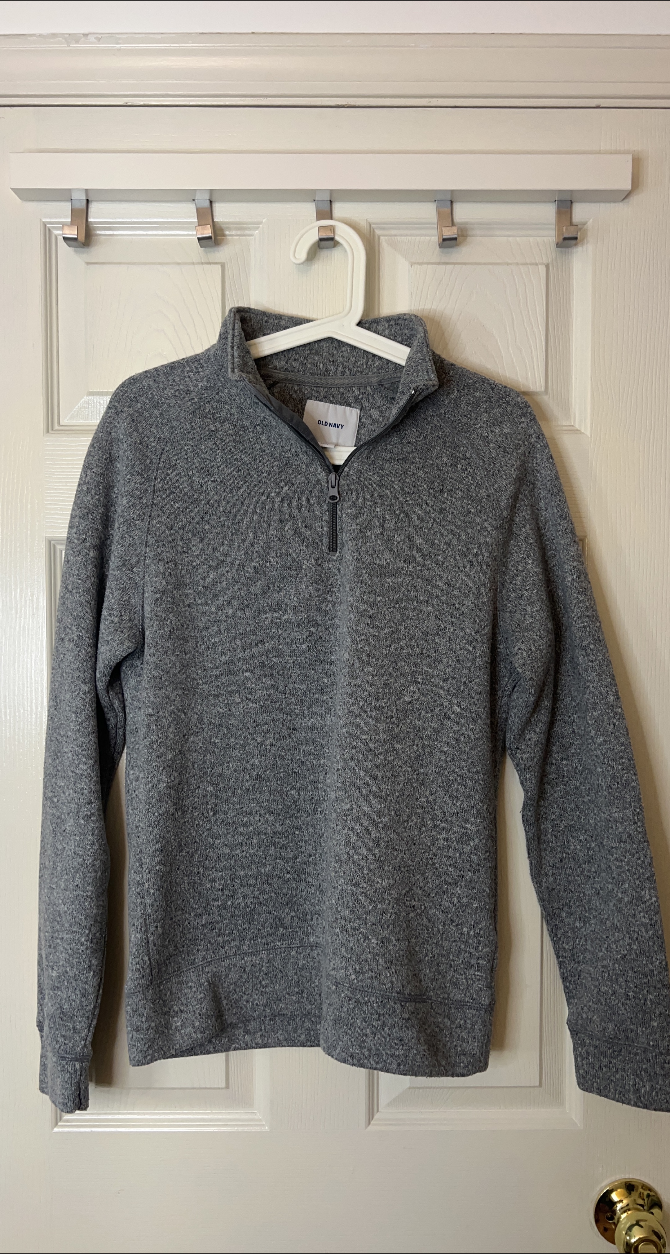 Old Navy Gray 1/4 Zip Sweater thumbnail