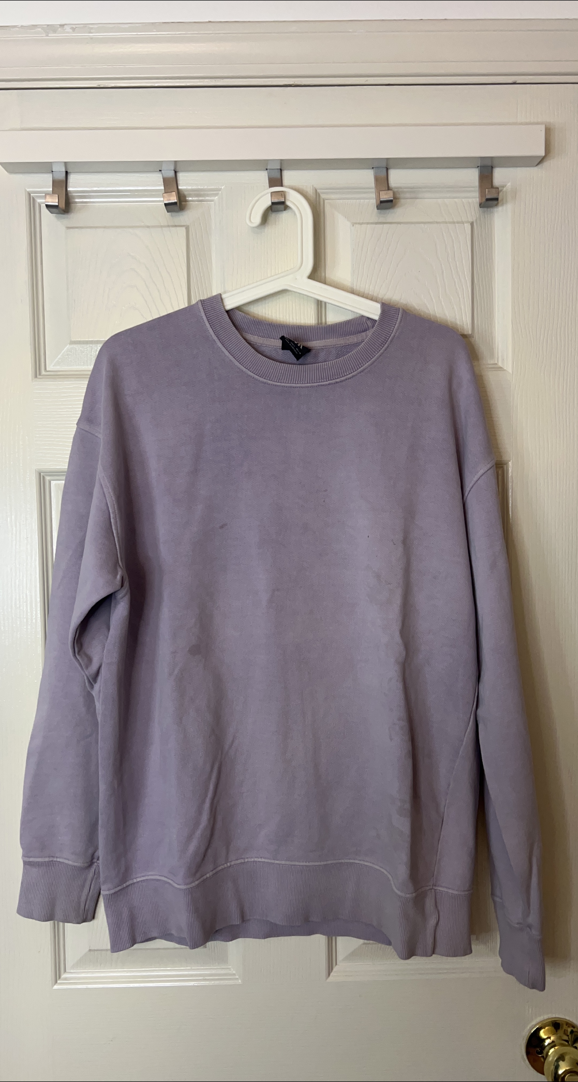 Zara Lavender Crewneck Sweatshirt thumbnail