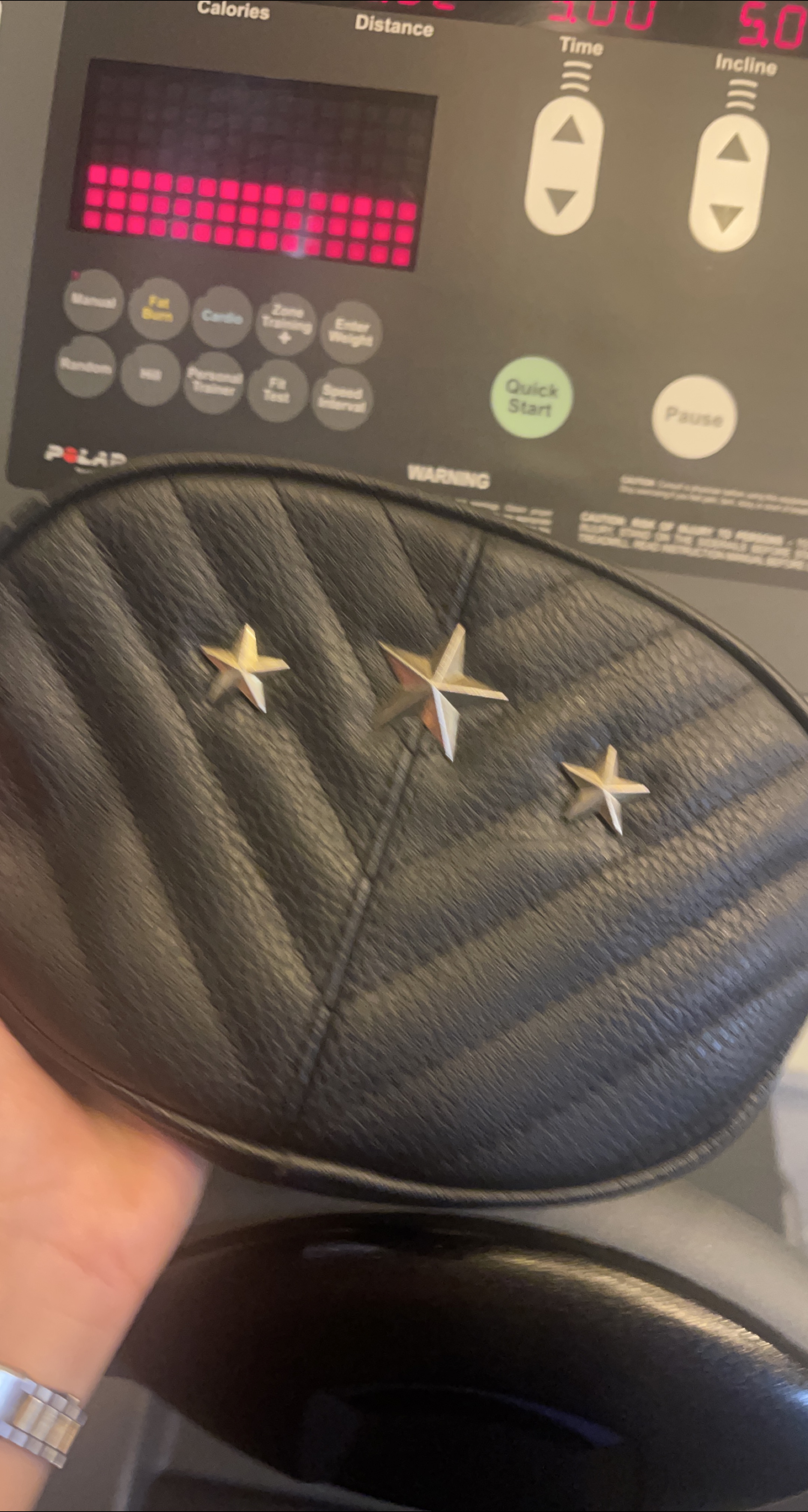 Black Leather Clutch with Star Details thumbnail