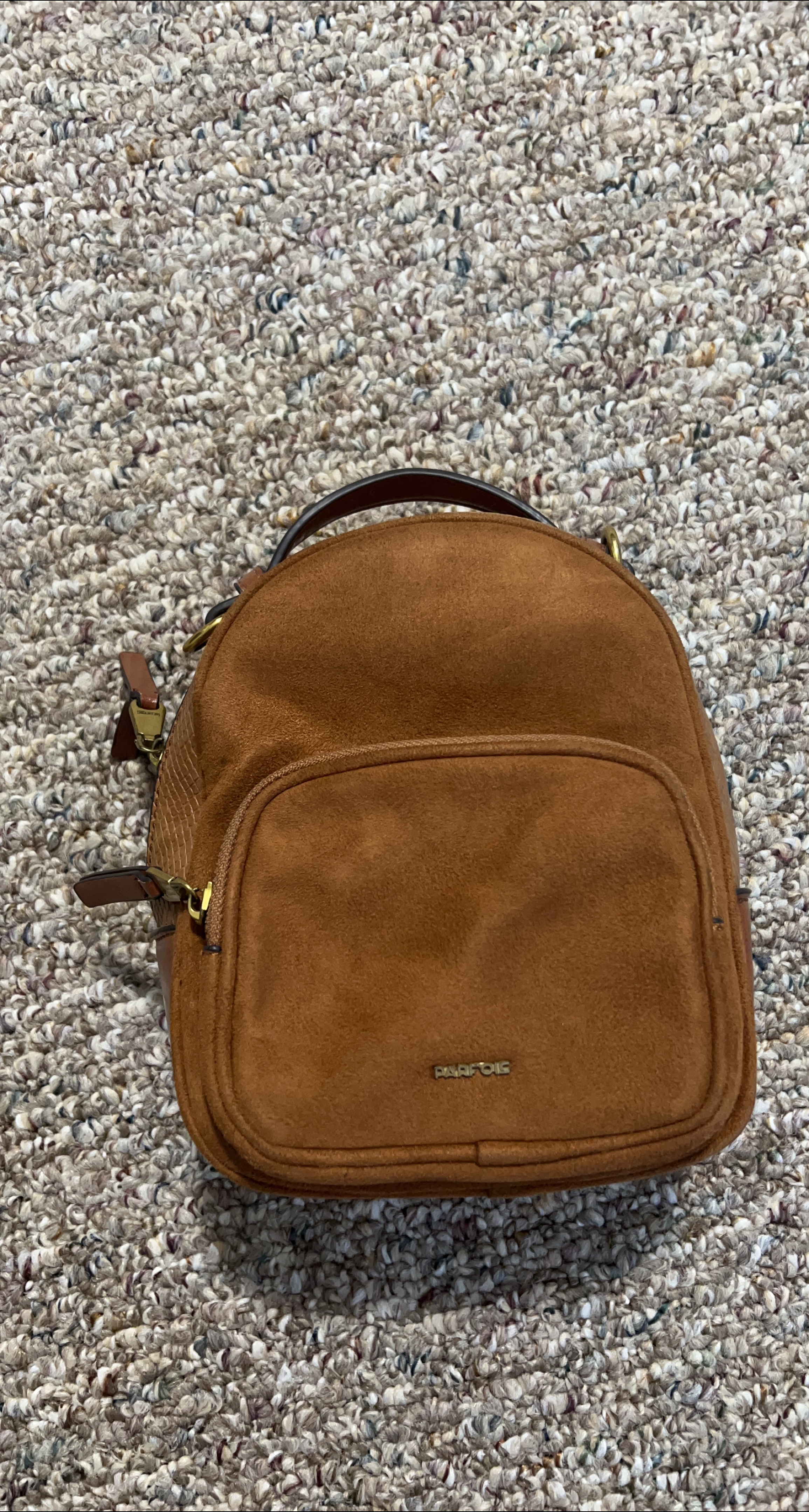 Parfois Brown Mini Backpack thumbnail