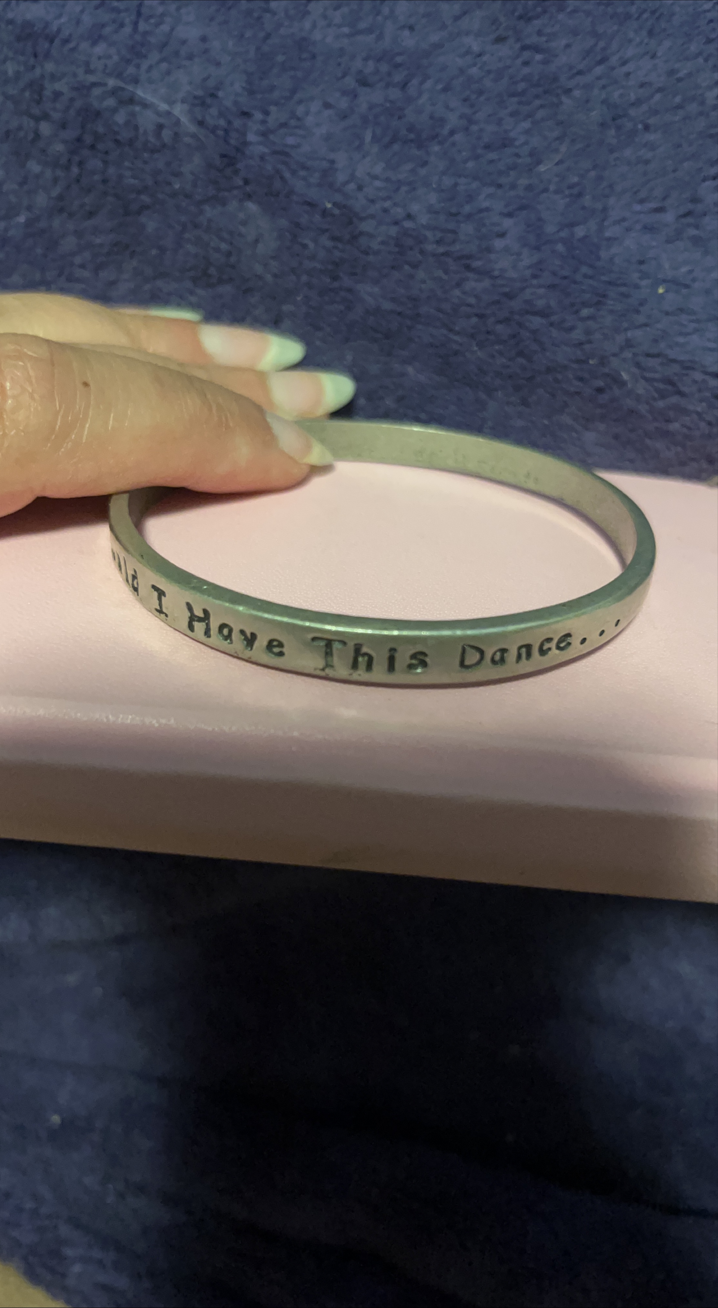"Could I Have This Dance" Engraved Bangle image indicator(2)