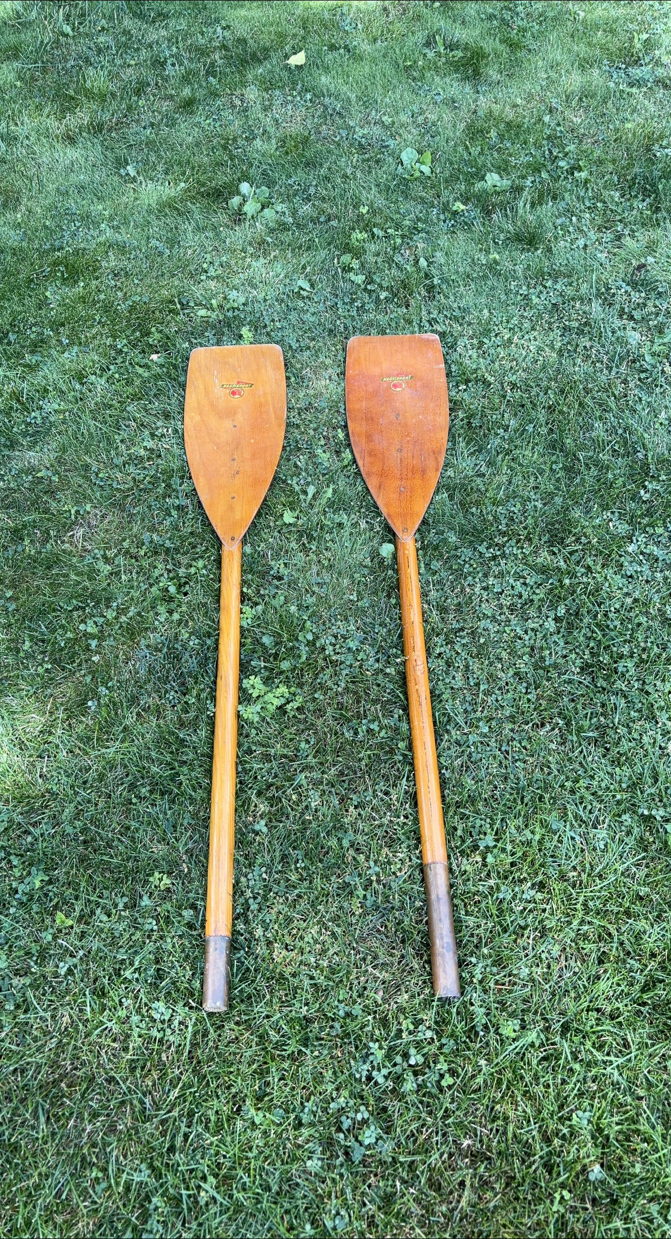 Vintage Nautisport Wooden Canoe/Kayak Paddles image indicator(1)