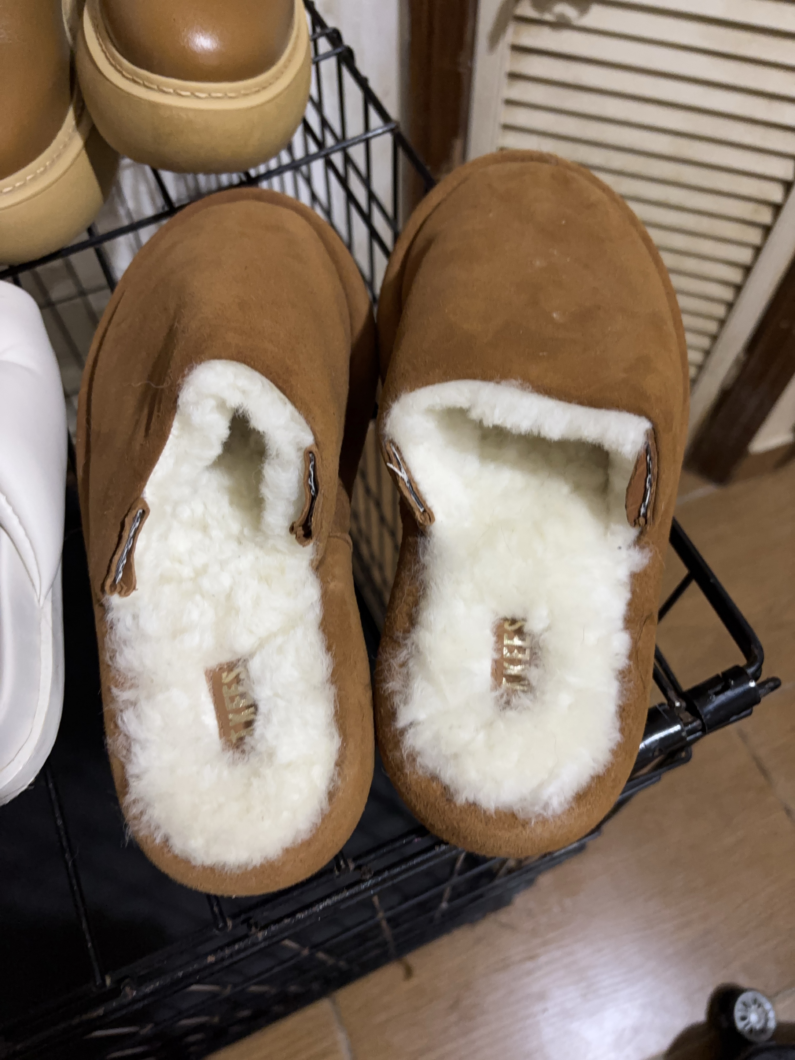 Tkees Brown Suede Slippers image indicator(1)