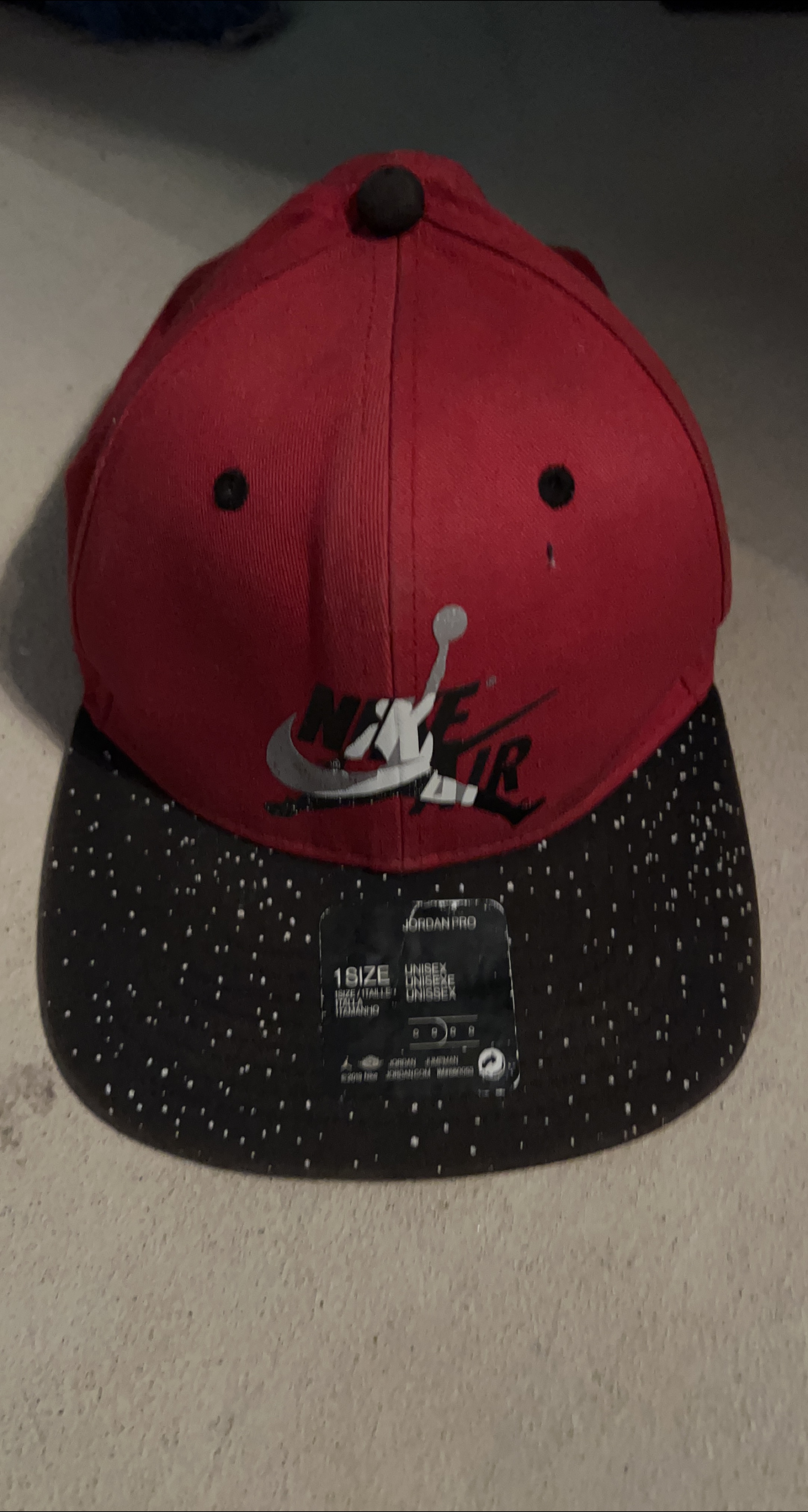Nike Air Jordan Pro Hat - Red & Black thumbnail