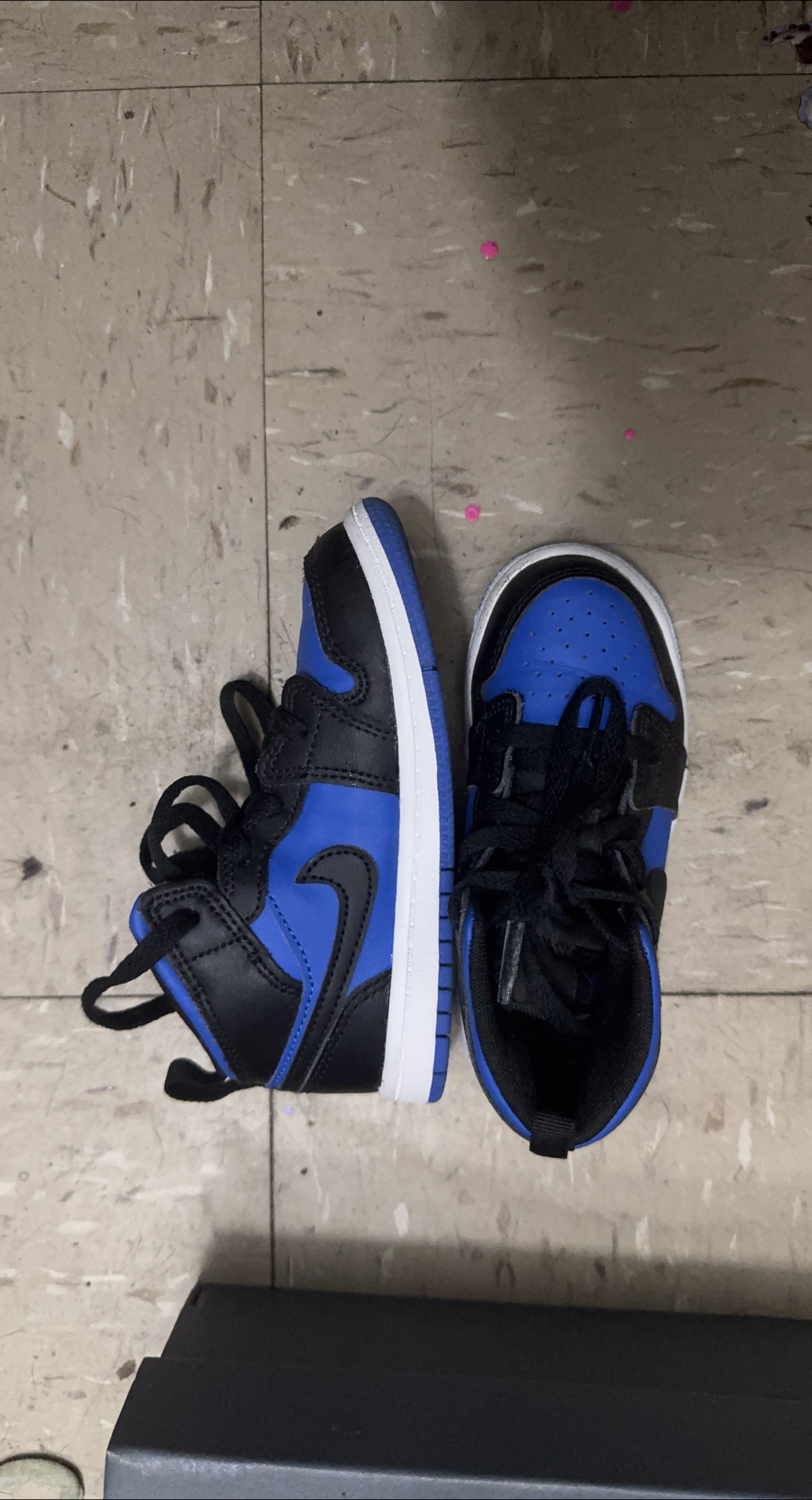 Nike Air Jordan 1 Toddler Shoes - Blue/Black