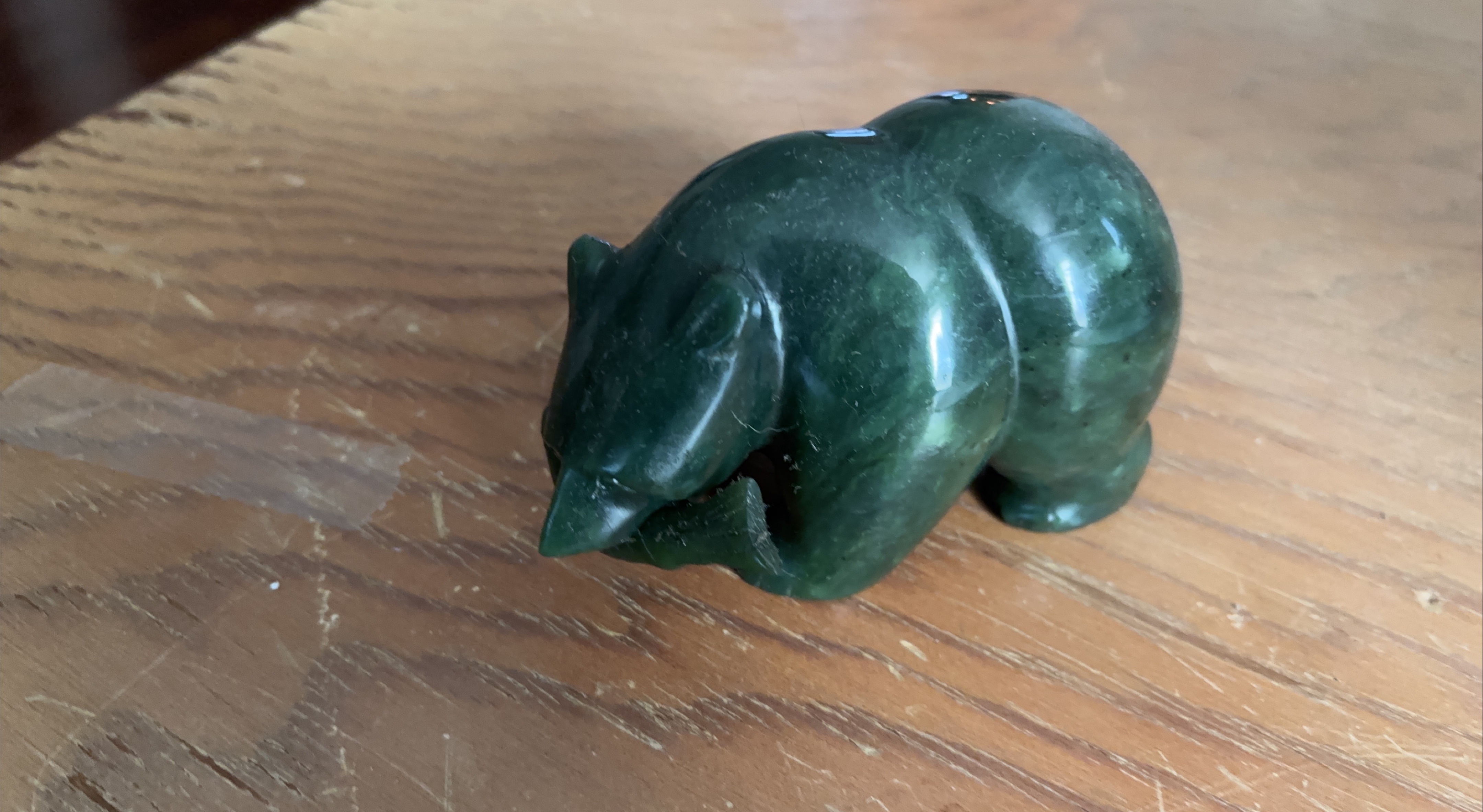 Jade Bear Figurine thumbnail