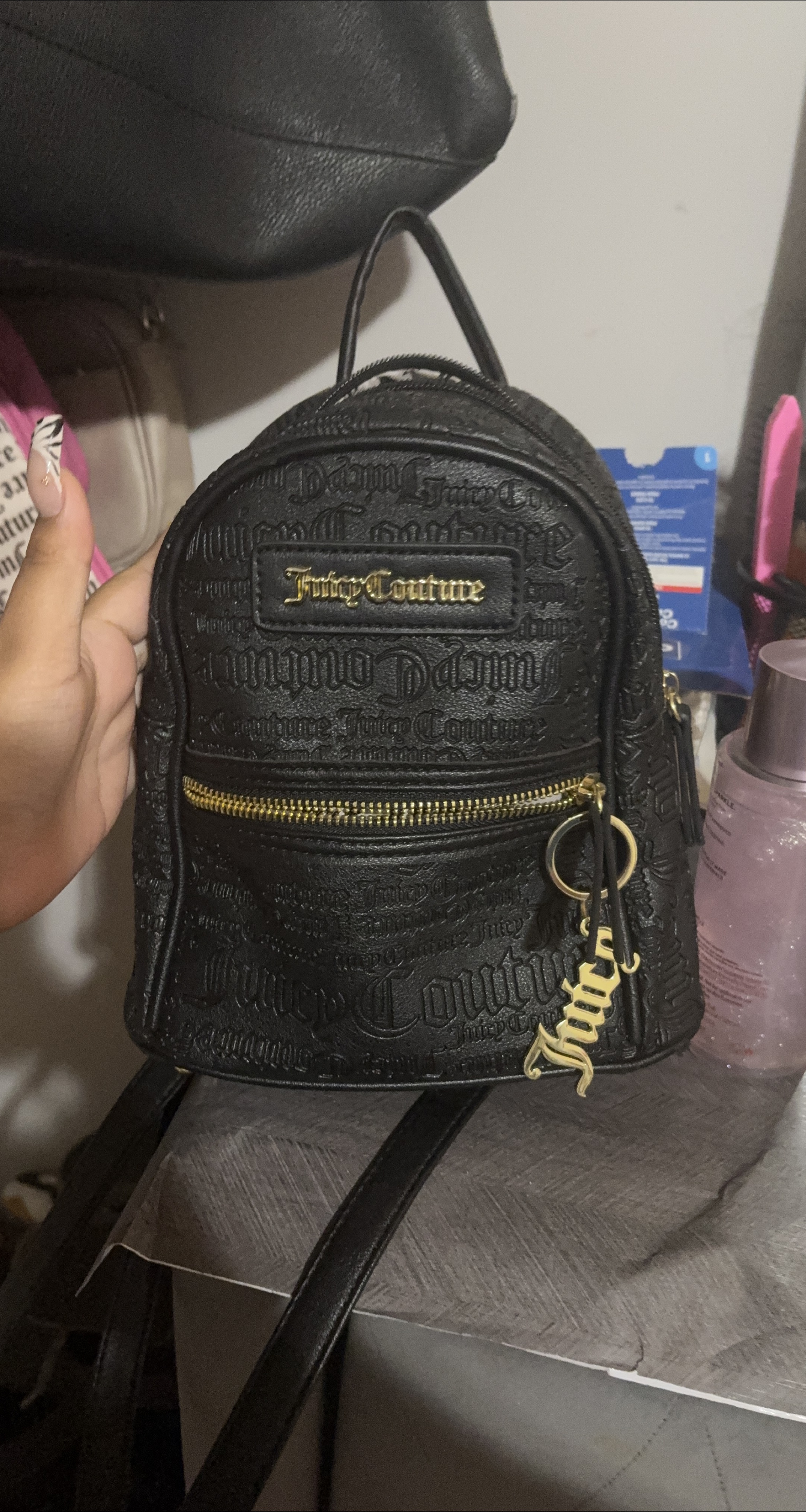Juicy Couture Black Mini Backpack thumbnail