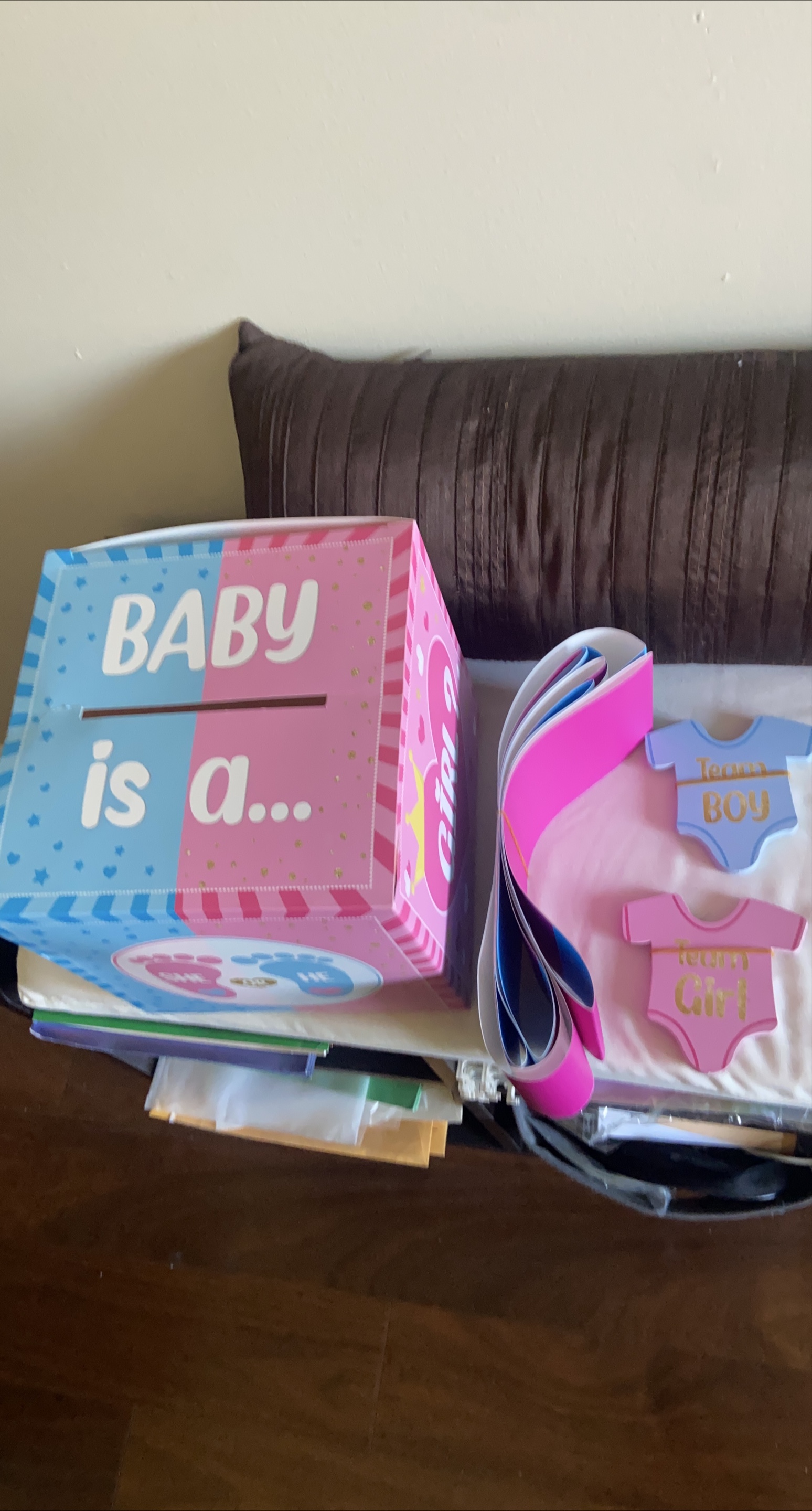 Baby Gender Reveal Voting Box & Decorations thumbnail