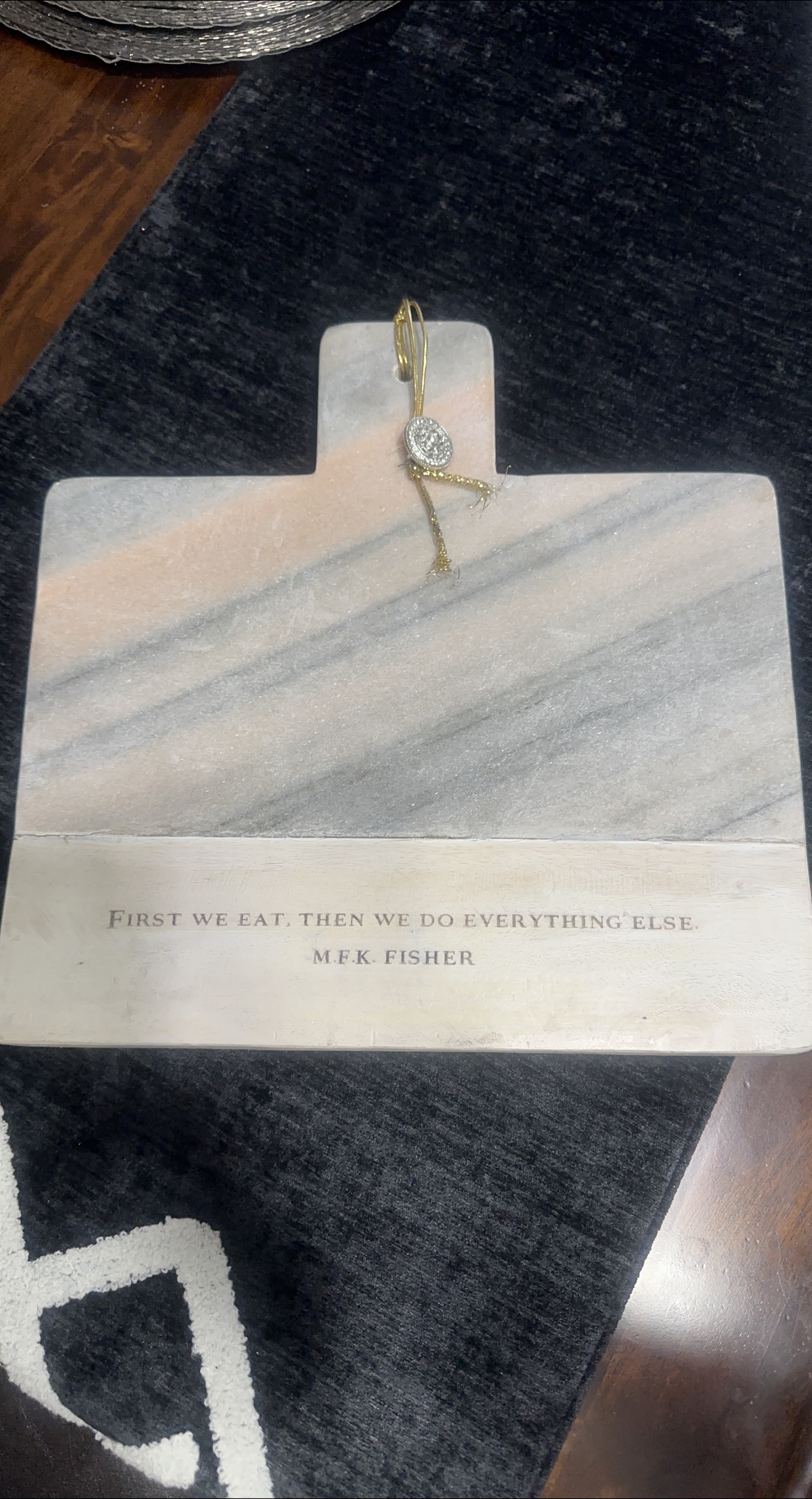 Marble Cheese Board - M.F.K. Fisher Quote thumbnail