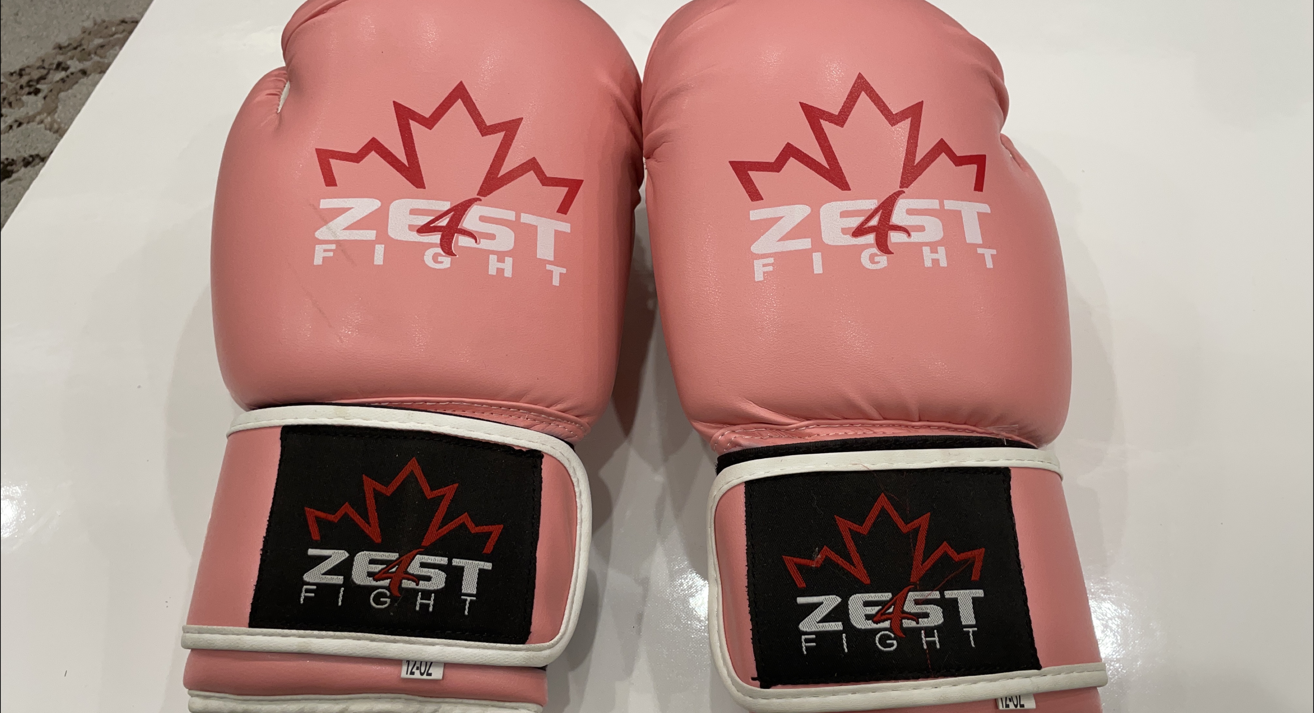 Zest Fight Pink Boxing Gloves 12oz thumbnail