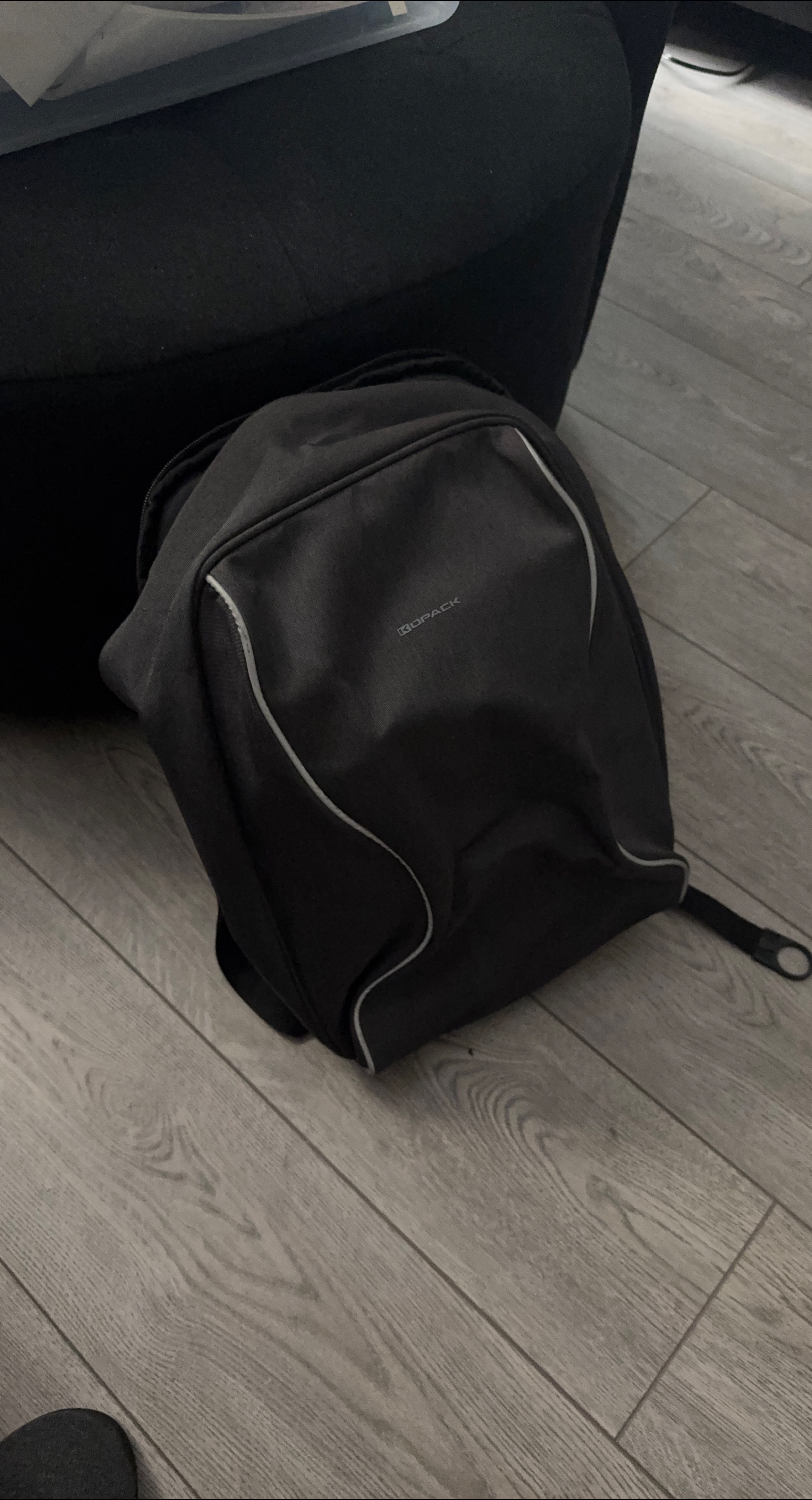Kopack Black Laptop Backpack