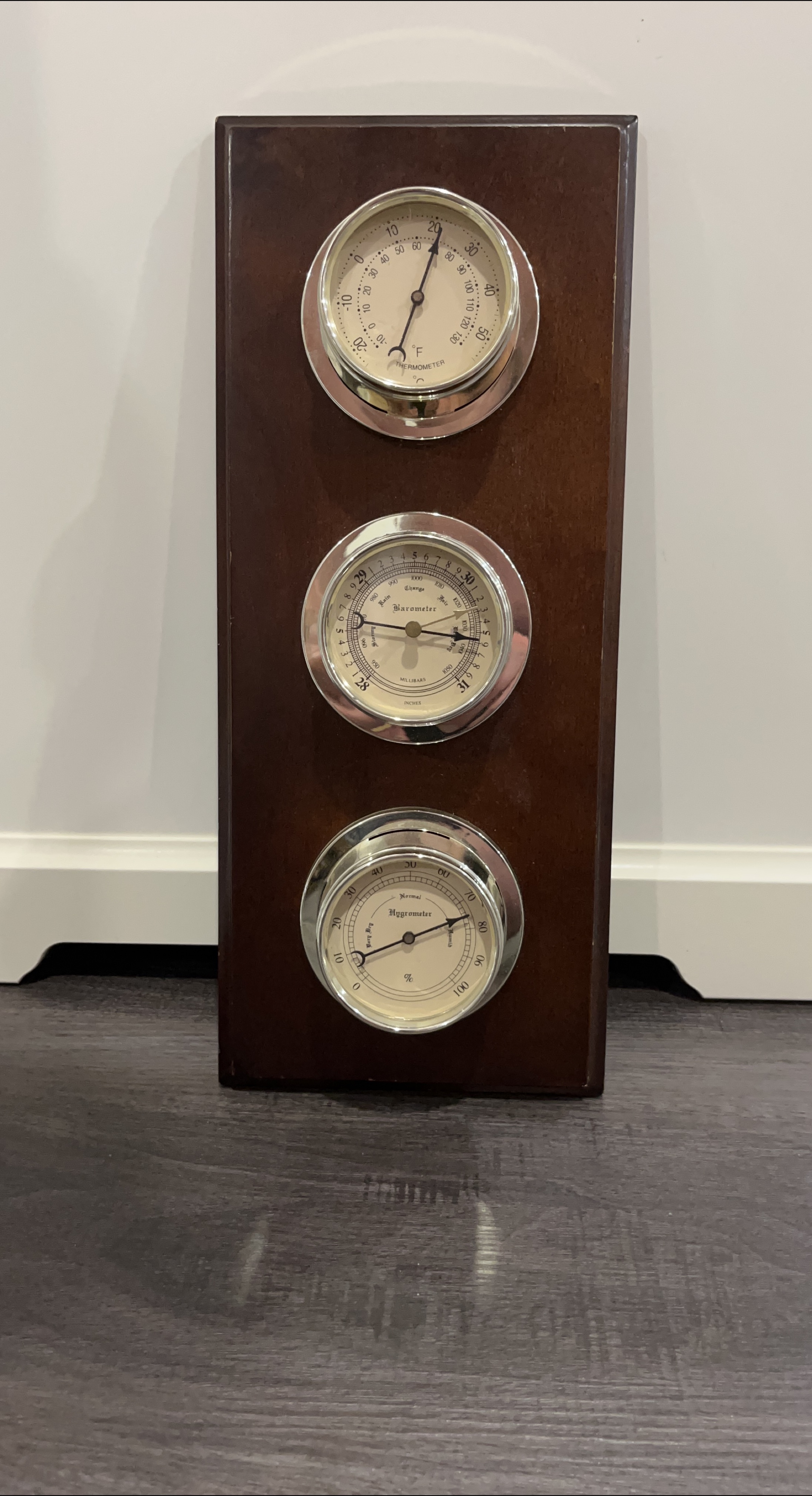 Weather Station Thermometer Barometer Hygrometer thumbnail