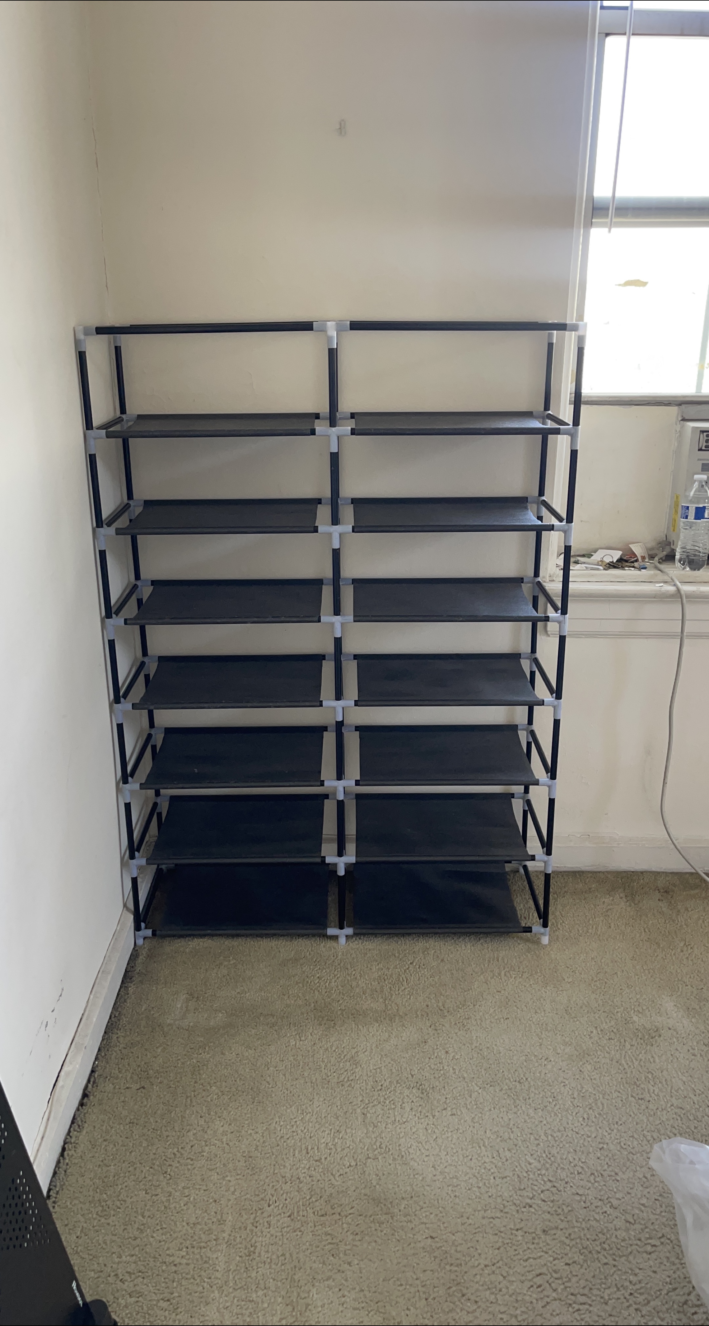 Black 7-Tier Shoe Rack 2 in 1 thumbnail