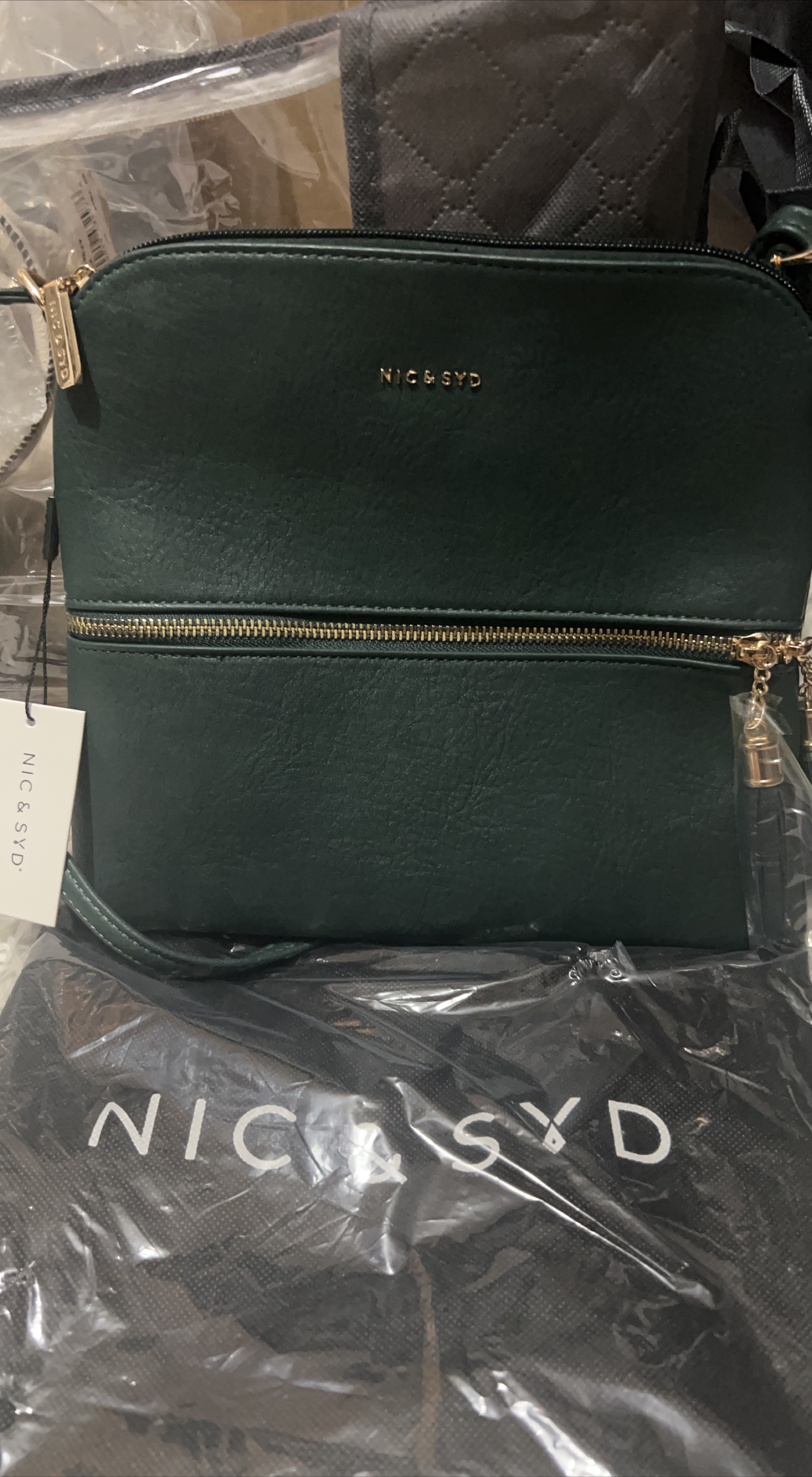 NIC & SYD Green Crossbody Bag - New thumbnail