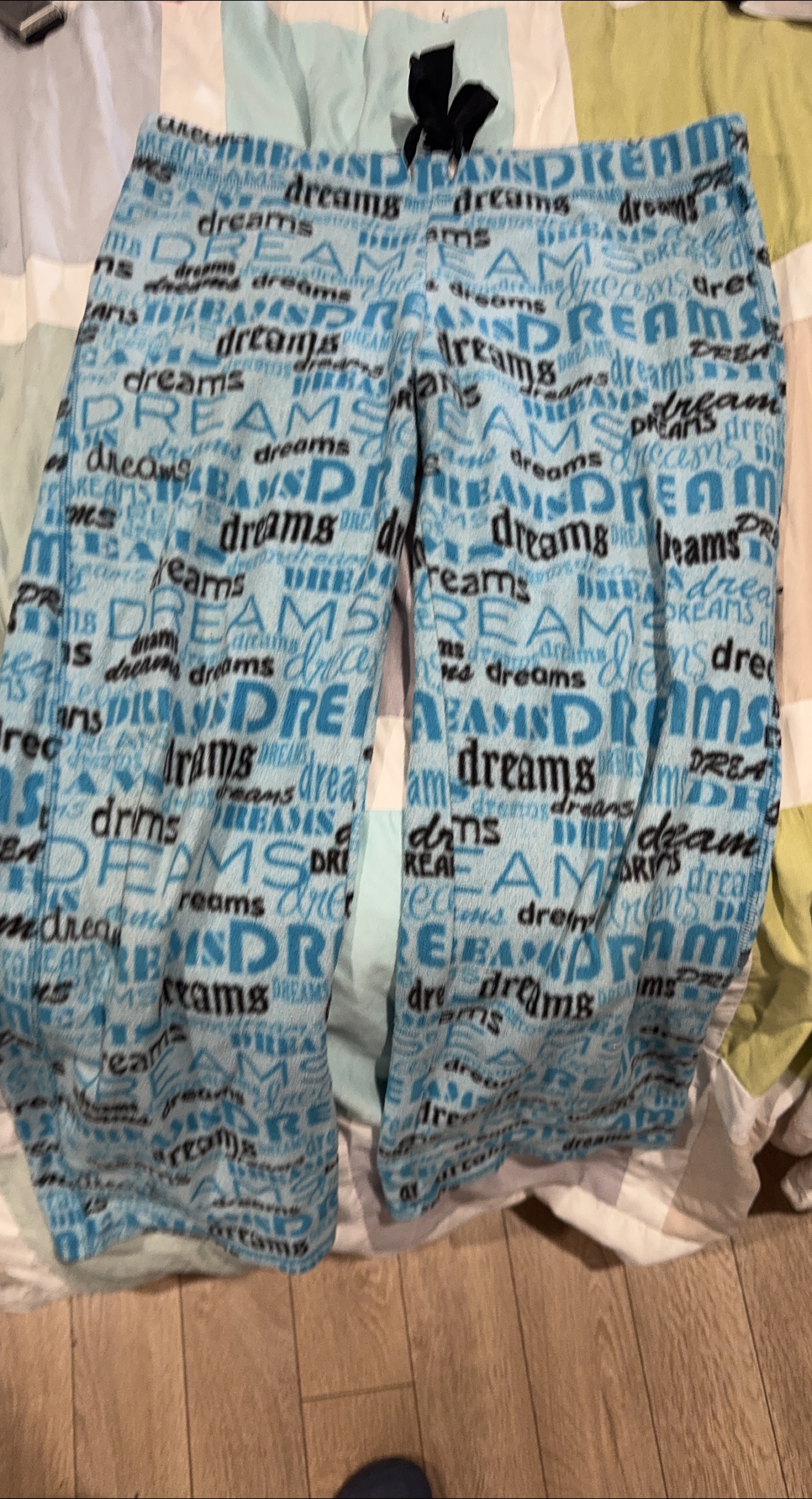 Blue Fleece Pajama Pants