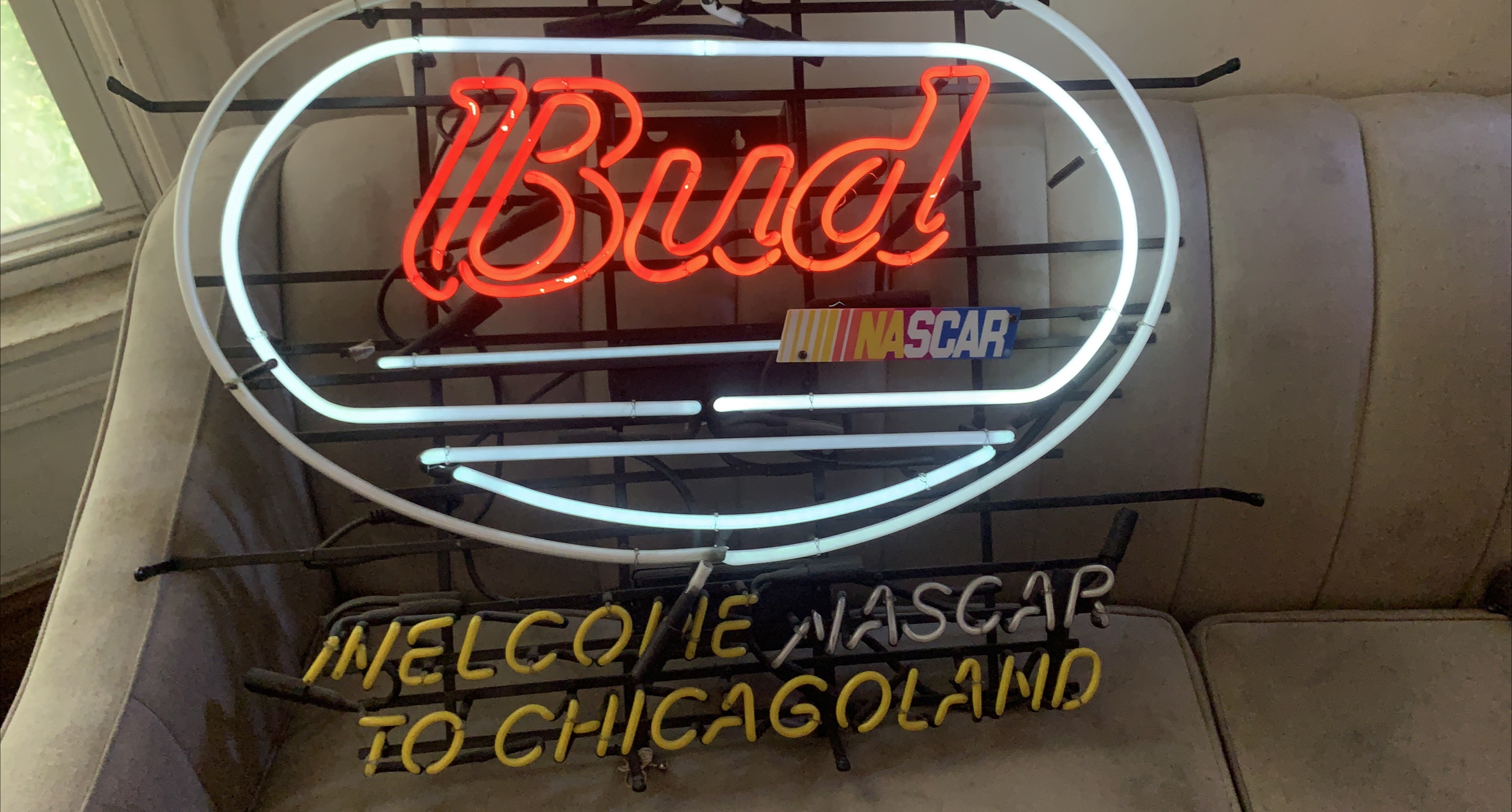 Budweiser NASCAR Neon Sign thumbnail