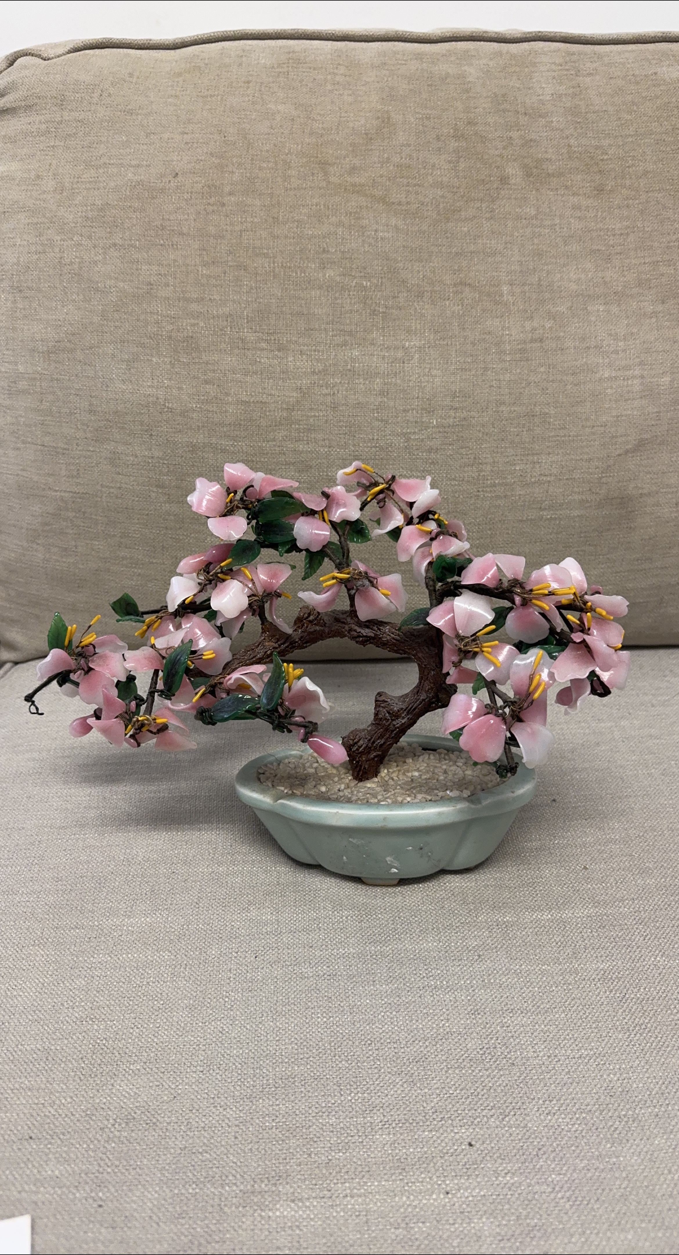 Artificial Bonsai Tree with Pink Flowers image indicator(1)