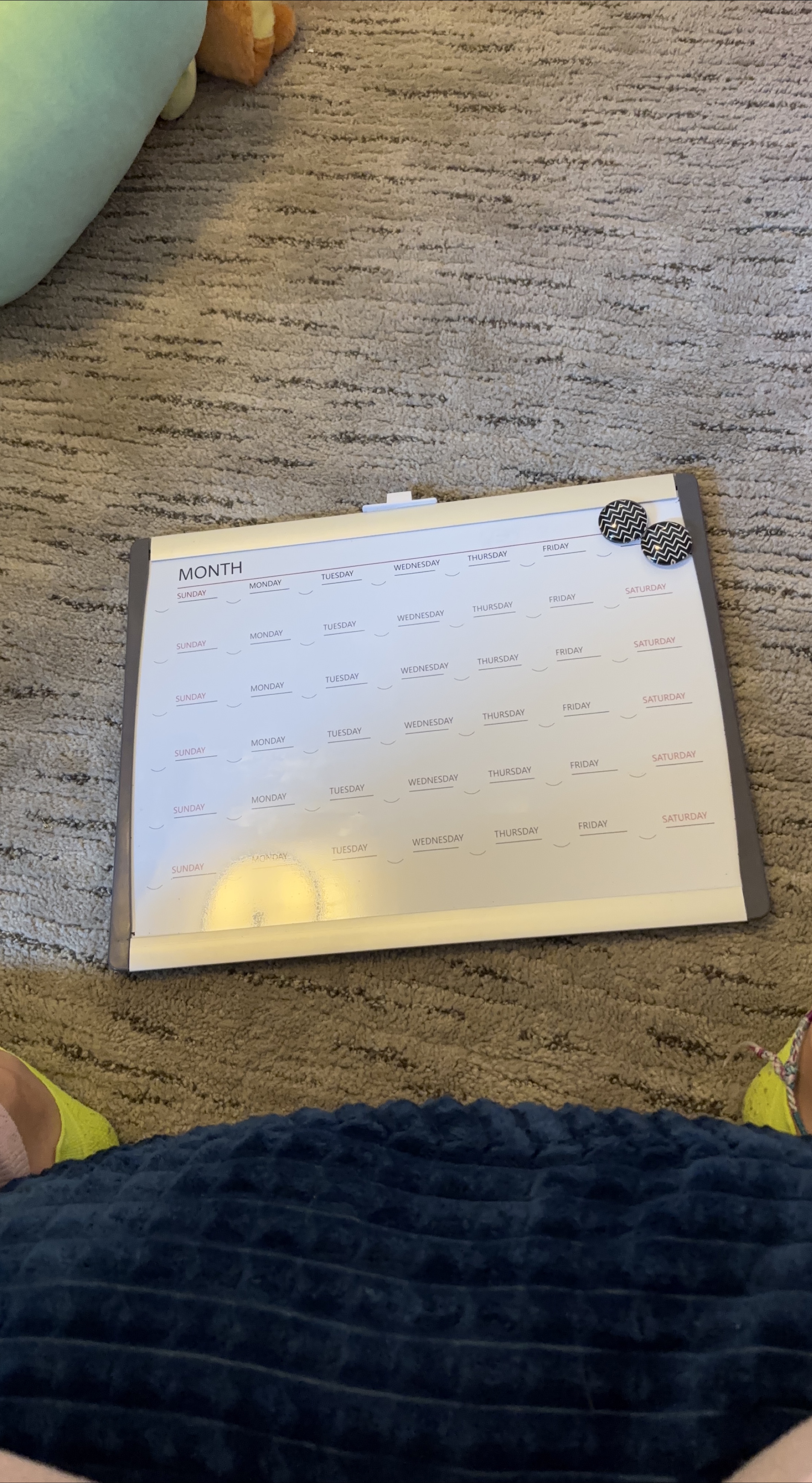 Monthly Dry Erase Calendar Board thumbnail