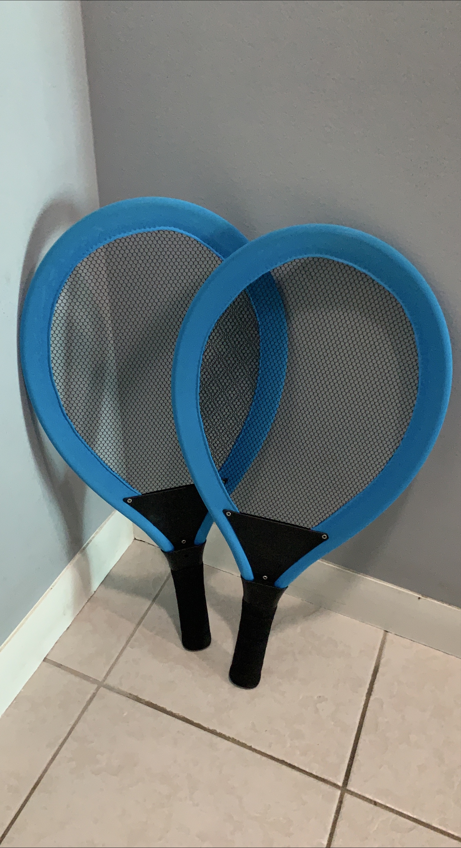 Blue Badminton Rackets - Set of 2