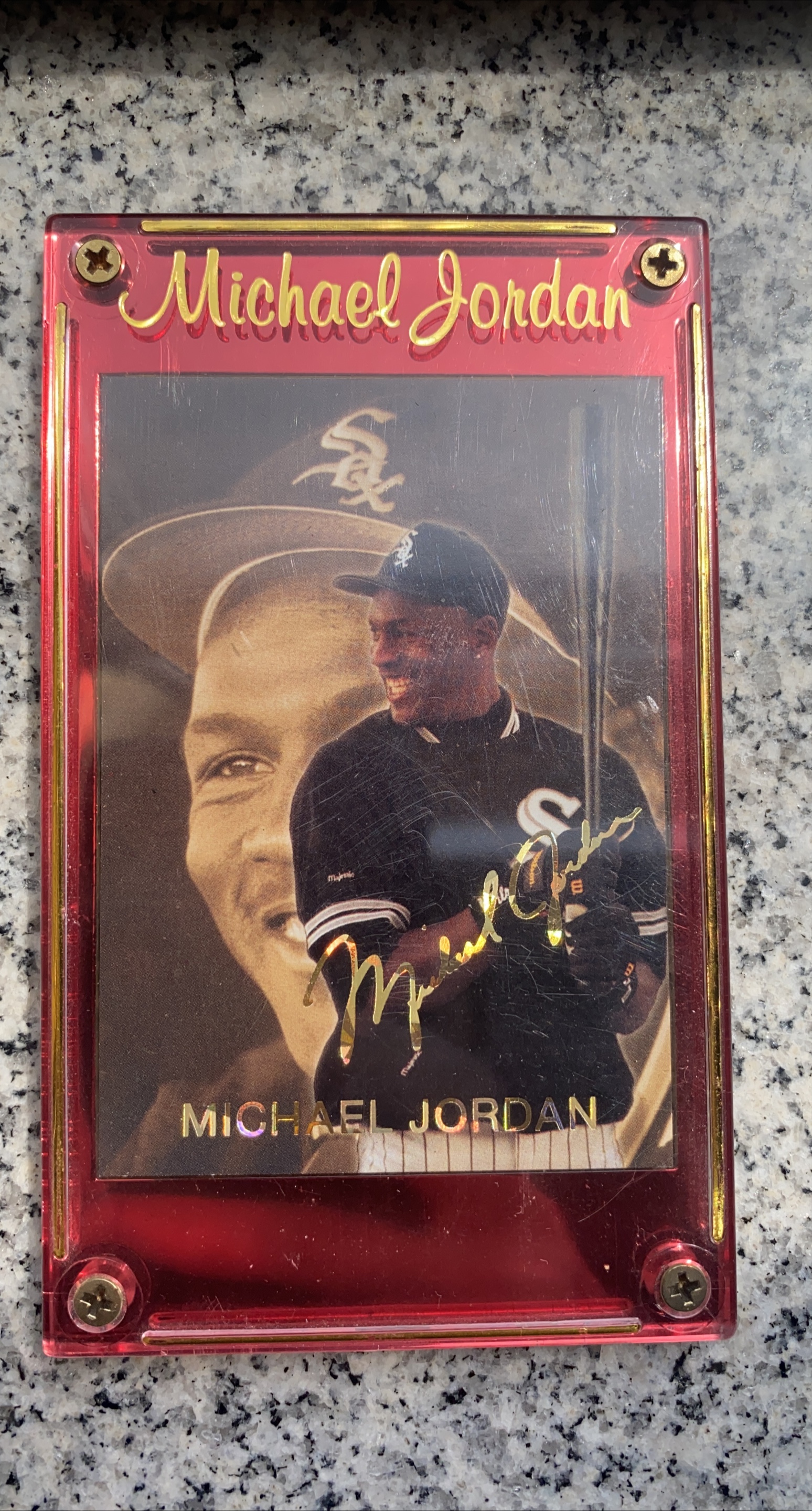 Michael Jordan Chicago White Sox Card thumbnail