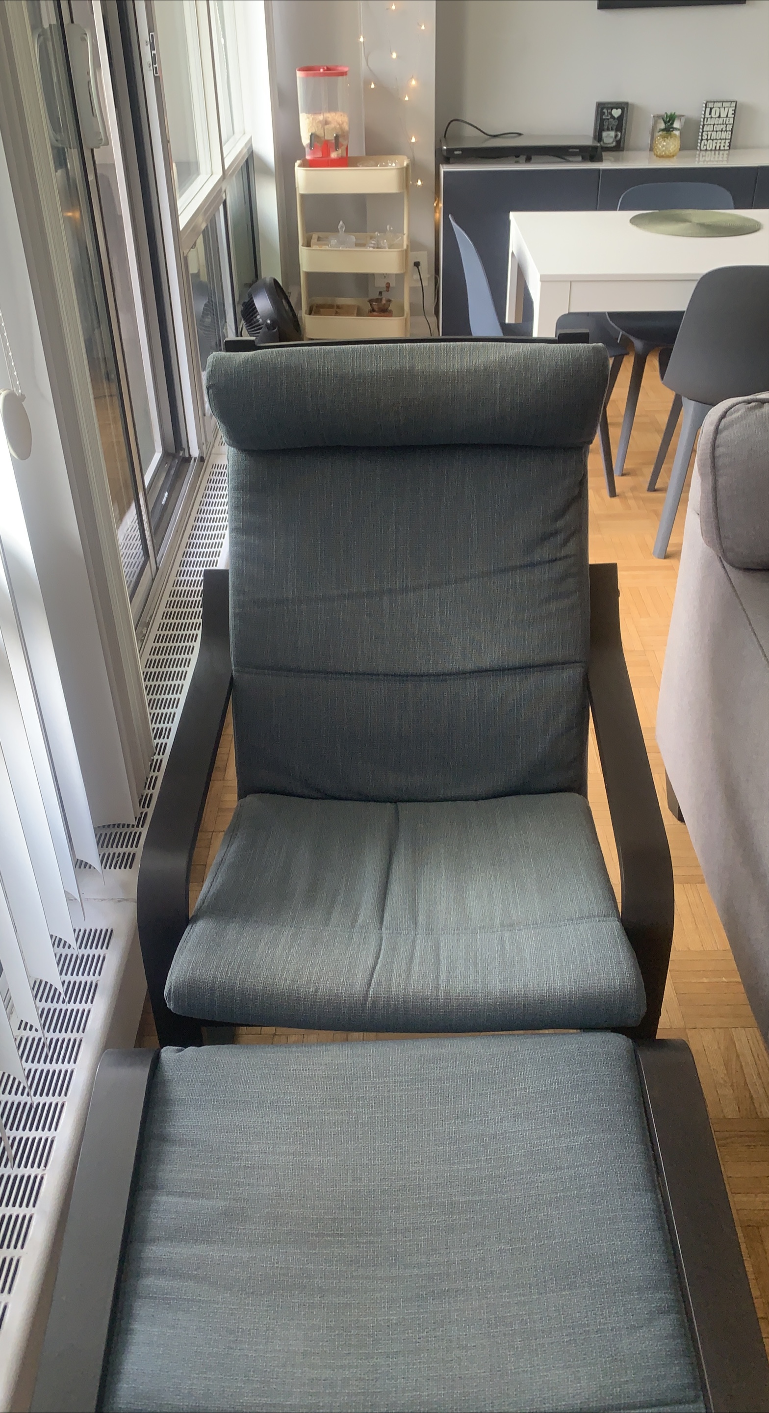 IKEA Poang Chair and Footstool thumbnail