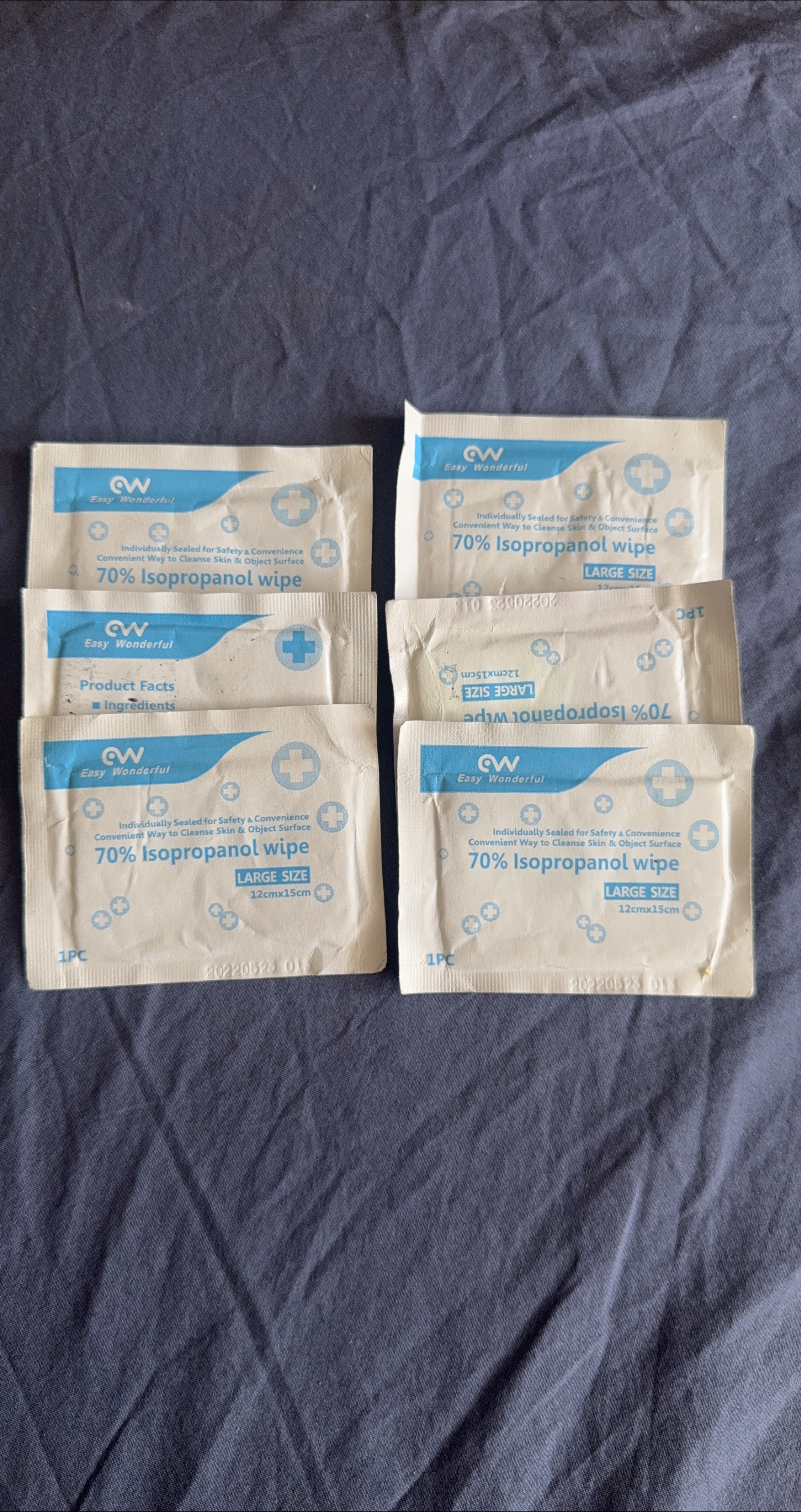 Easy Wonderful 70% Isopropanol Wipes - Large Size thumbnail