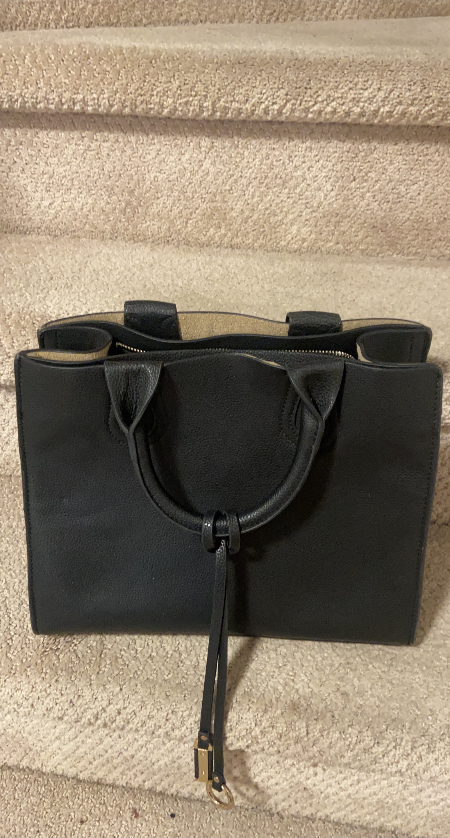 Black Leather Tote Bag thumbnail