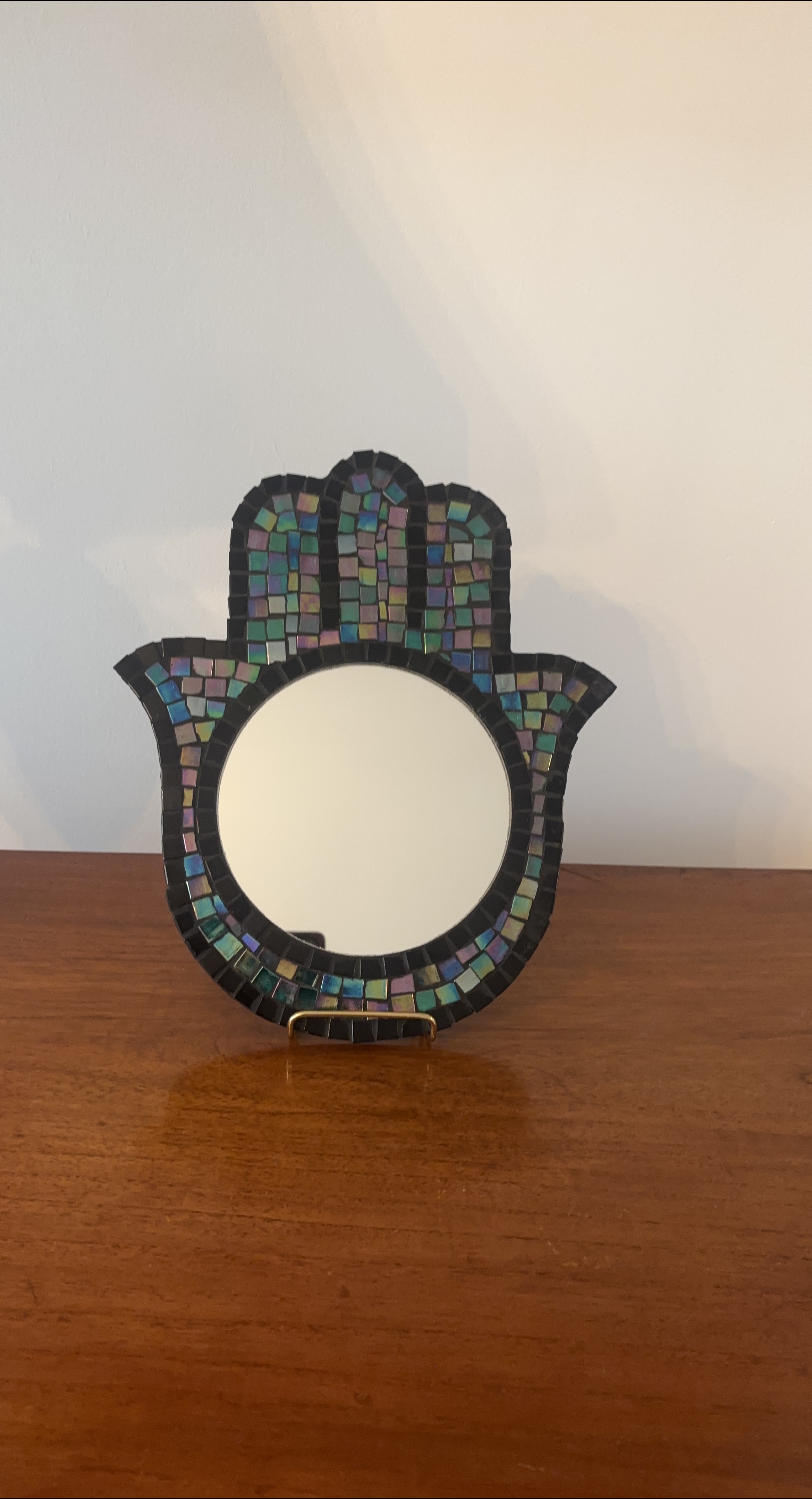 Konouz Egypt Hamsa Handmade Mosaic Mirror thumbnail